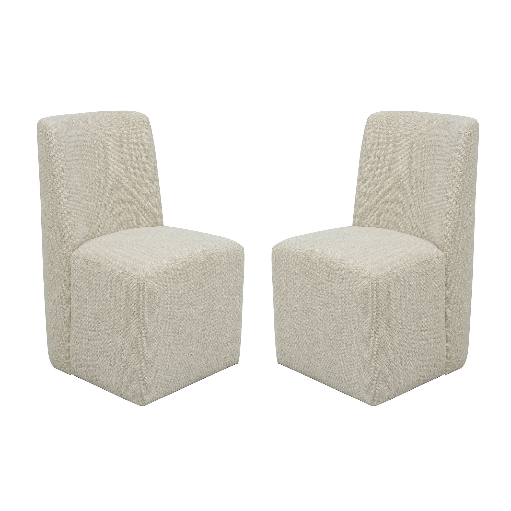 Waterfall - Upholstered Dining Chair (Set of 2) - Beige