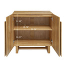 2 Door Cabinet, Suitable For Bedroom - Natural