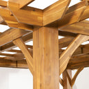 Brady - 10 X 10 Ft. Square Pergola - Teak