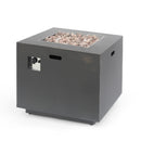 Outdoor Patio Gas Burning Fire Pit Table 50,000 Btu, Square
