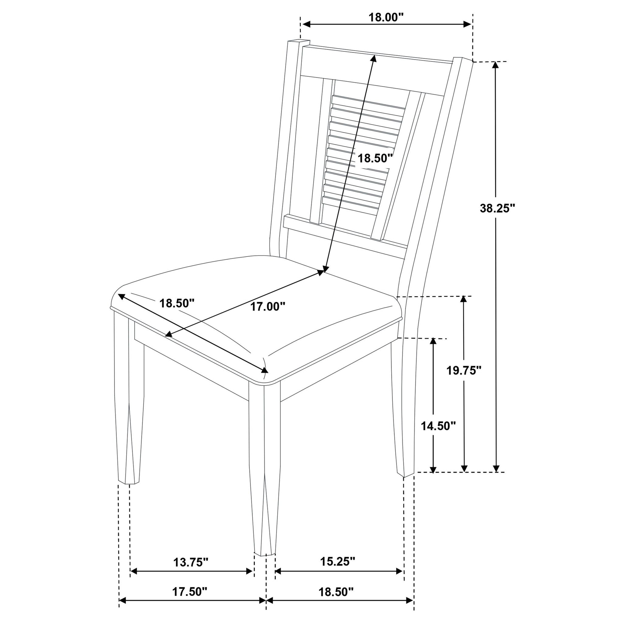 Appleton Wood Dining Side Chair Washed Black (Set of 2) - Atlantic Fine Furniture Melbourne FL