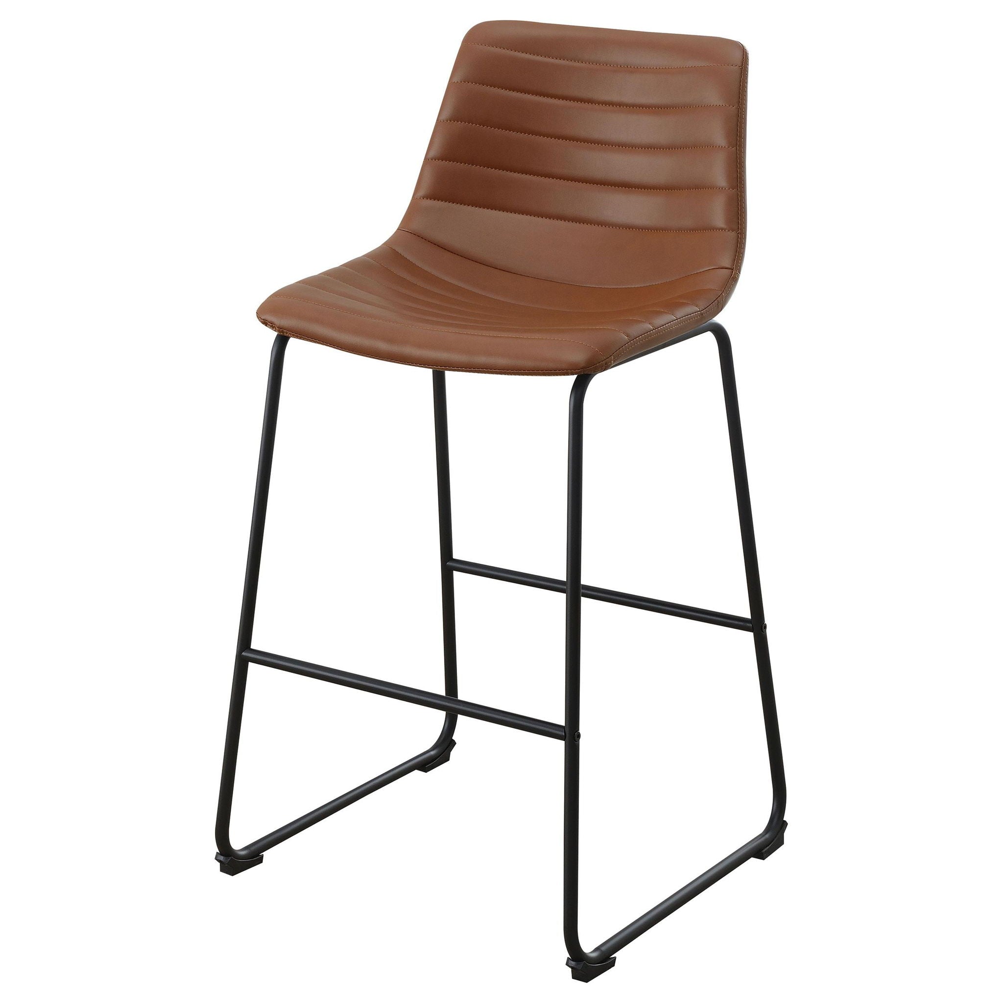 Zuni Upholstered Counter Height Chair Saddle (Set of 2) - Atlantic Fine Furniture Melbourne FL