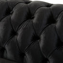 Chesterfield Velvet Loveseat Sofa, 2 Person Rolled Arm Upholstered Couch
