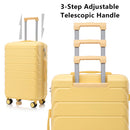 3 Pieces Set 20" / 24" / 28" Spinner Wheel Luggage With Combination Lock
