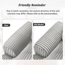 Oversized Sectional Sofa U - Shaped Sofa Couch Modern Sofa Upholstered In Soft Corduroy With A Chaise Lounge For Living Room