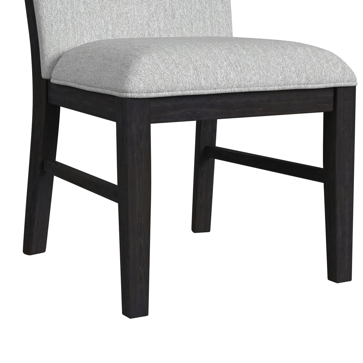 Transcend Dining Side Chair With Fabric (Set of 2) in Charcoal And Light Gray by Elements International, view 10