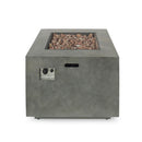 Outdoor Patio Gas Burning Fire Pit Table 50,000 Btu, Square