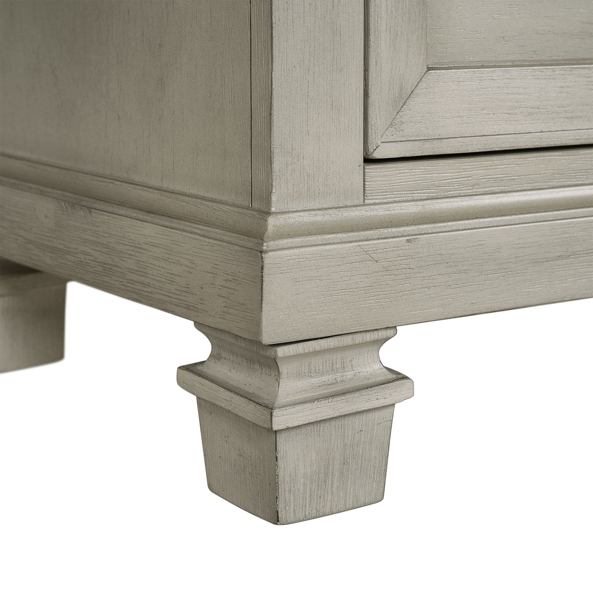 Farmington 5 Drawer Chest in Medium Brown / Washed Stone by Elements International, view 4