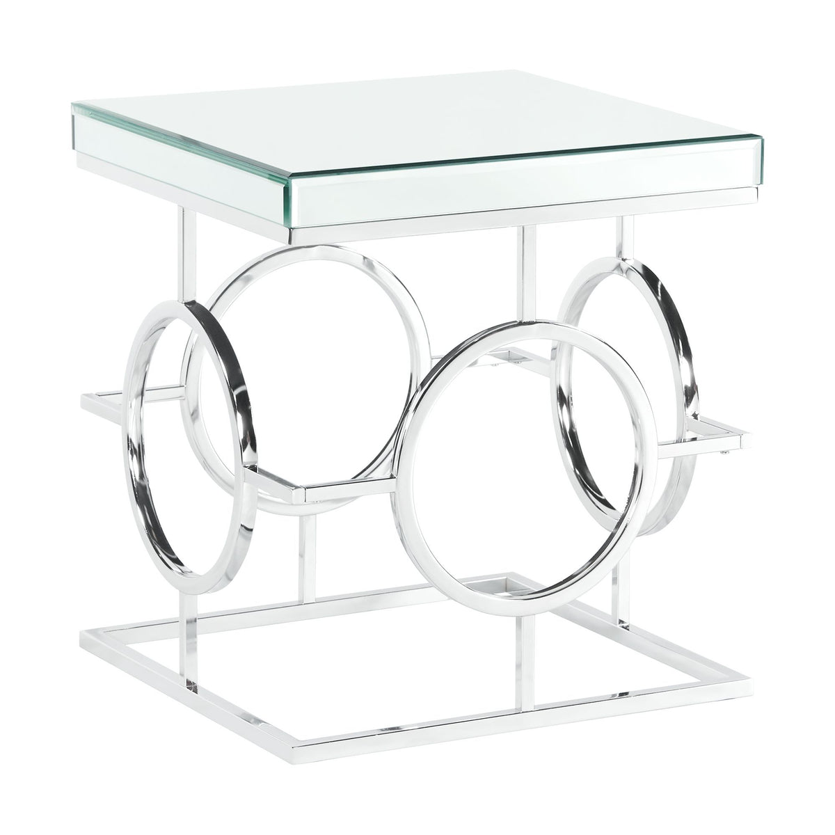 Pearl Occasional Table Set in Silver by Elements International, view 8