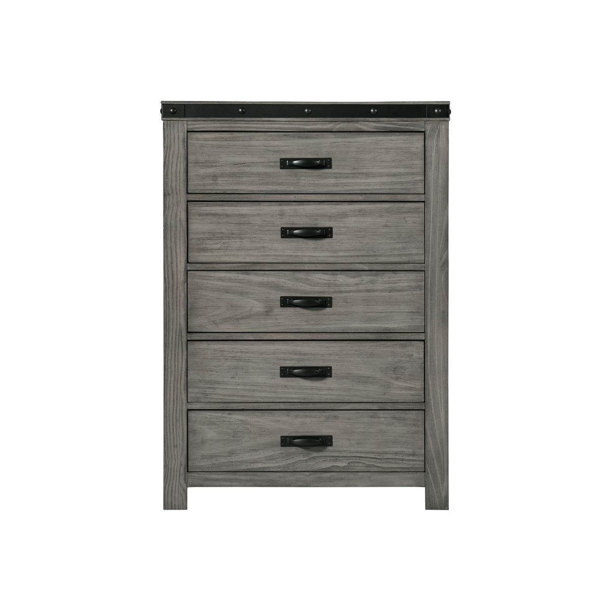 Wade 5-Drawer Chest in Black Finish by Elements International, view 6