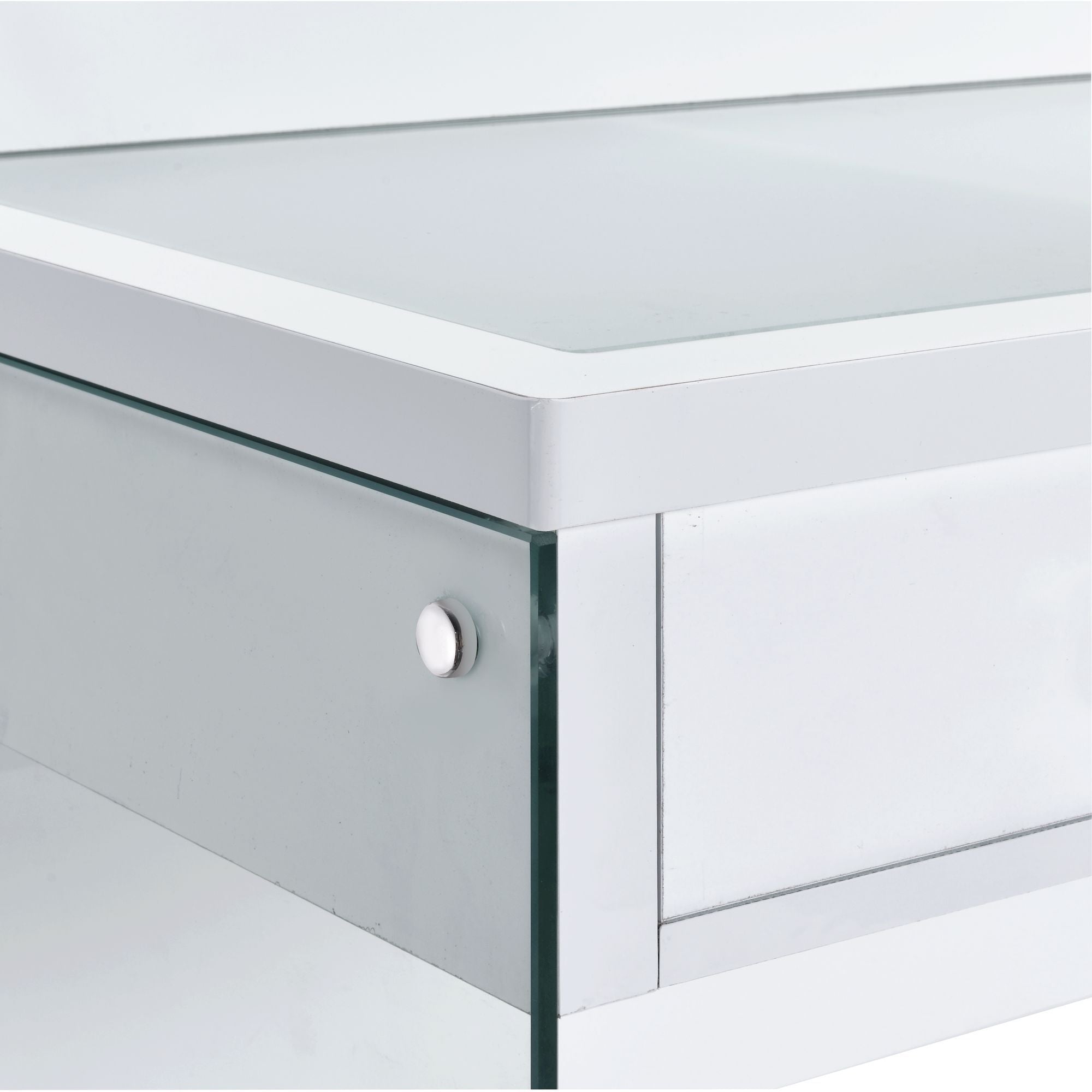 Jacey - Complete Vanity With Lightbulbs - Glossy White