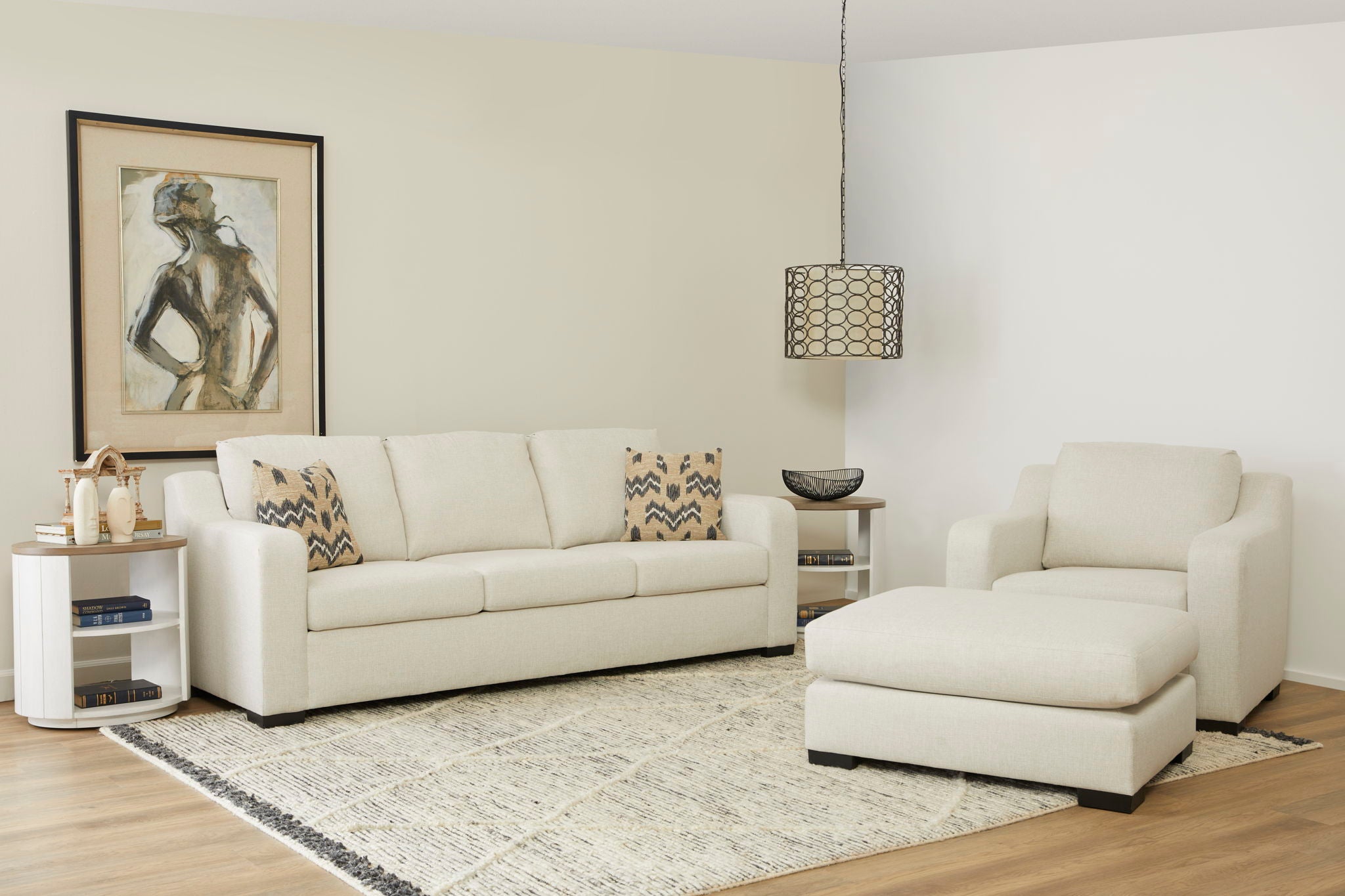 Noah - Fabric Ottoman