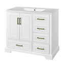 Traditional Bathroom Vanity With Soft Close Doors And Drawers