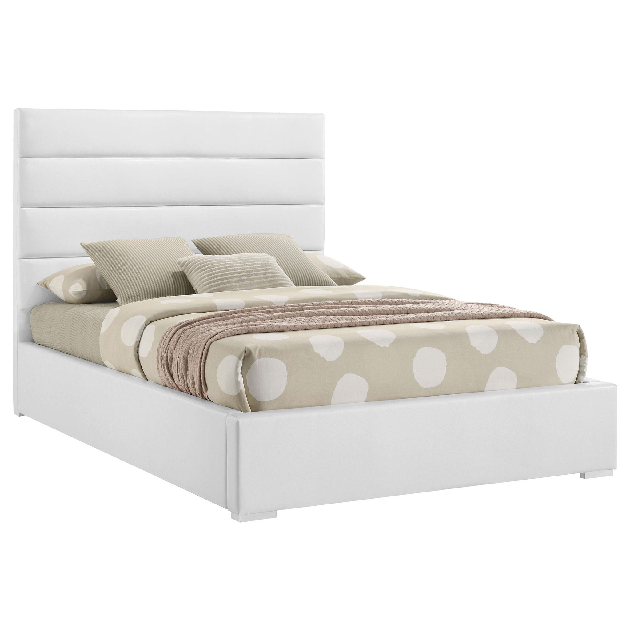 Felicity 53-inch Upholstered Full Platform Bed White