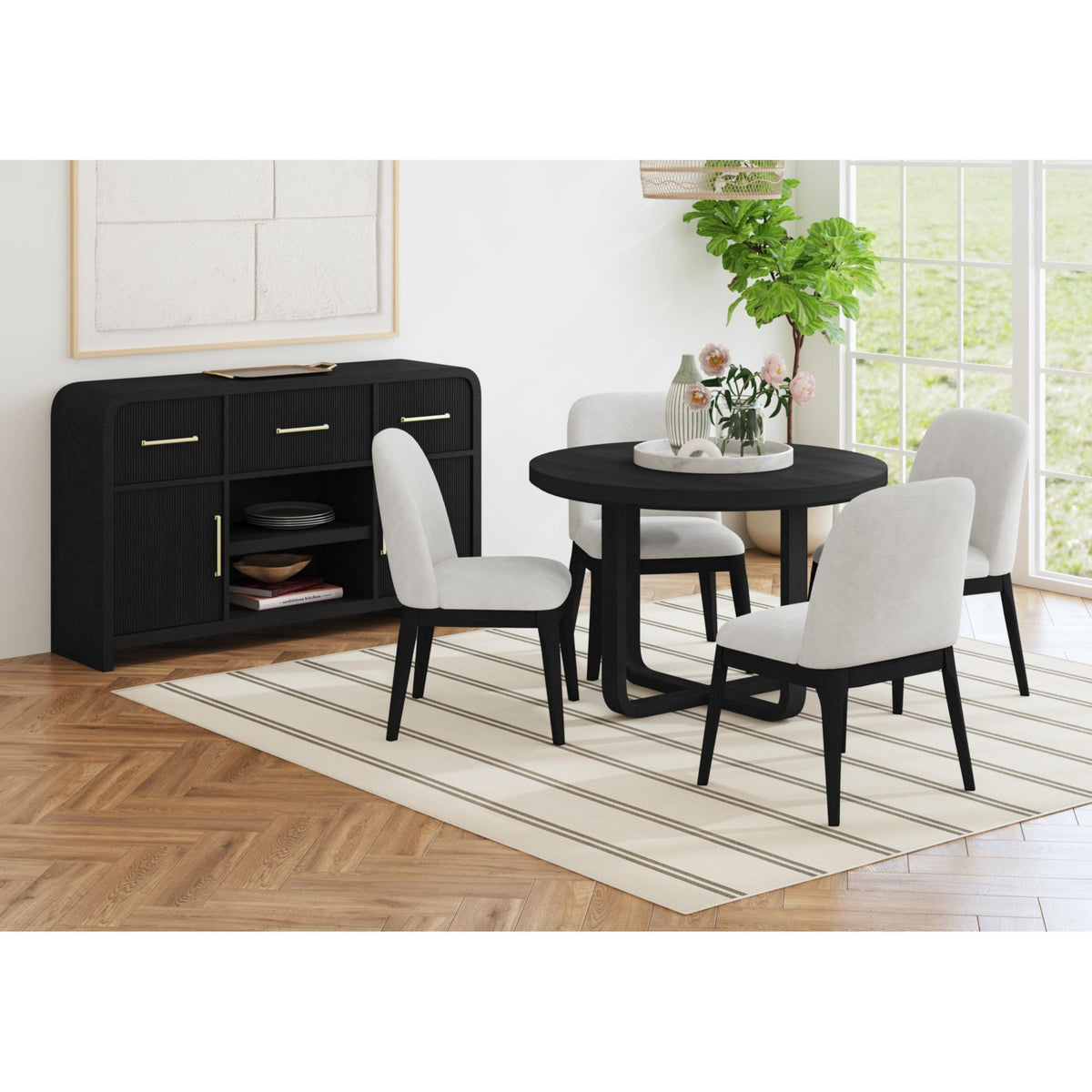 Ridgemont Server in Black by Elements International, view 12