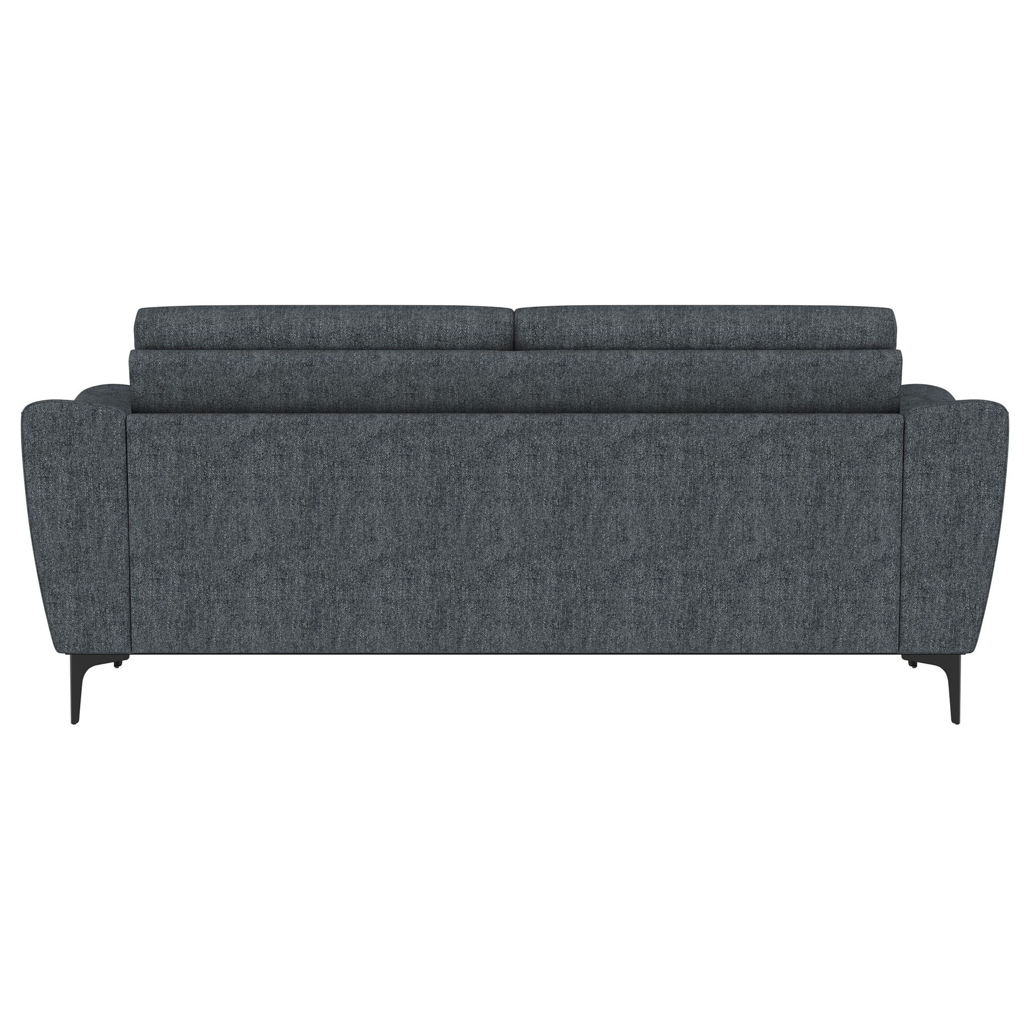 Nolan Upholstered Sloped Track Arm Sofa Charcoal
