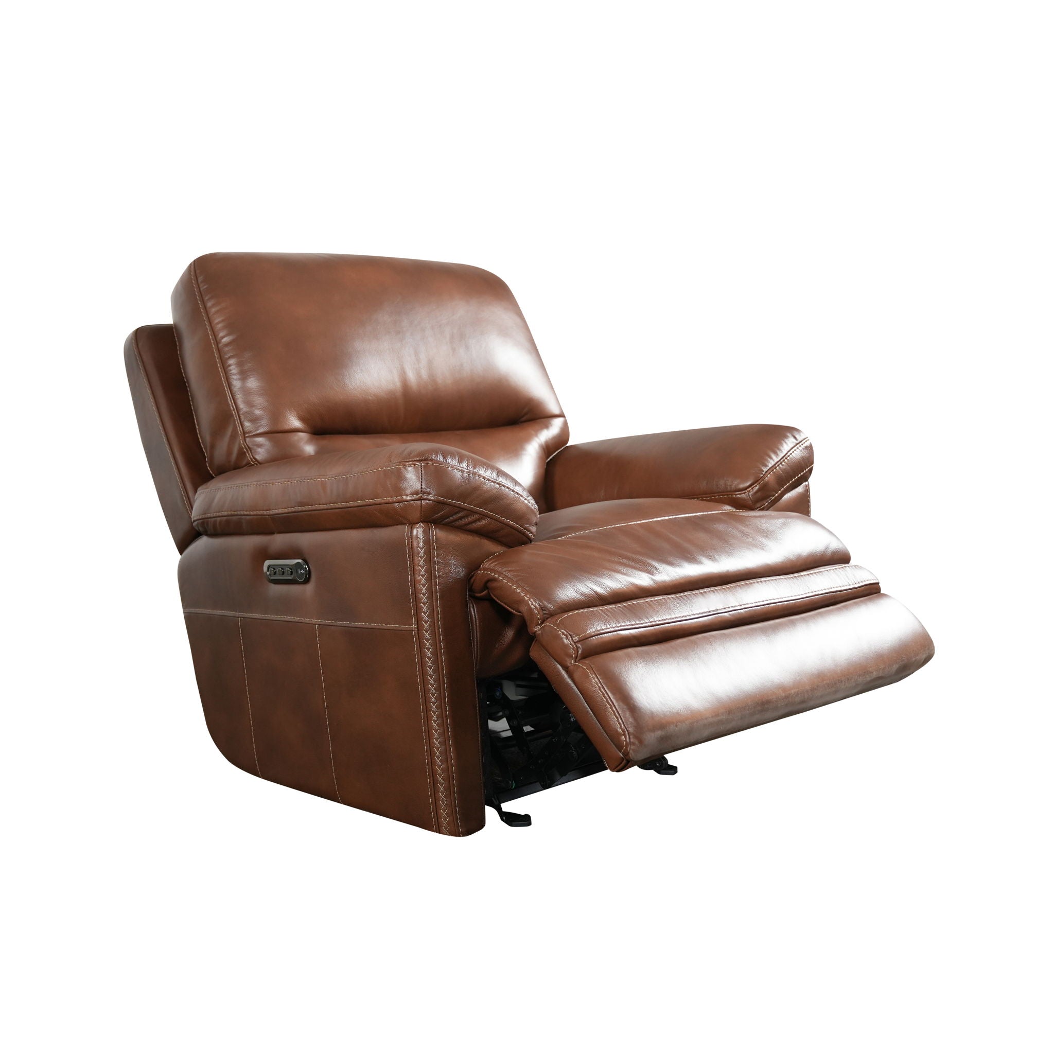 David - Power Gliding Recliner With Power Headrest & Lumbar - Pecan