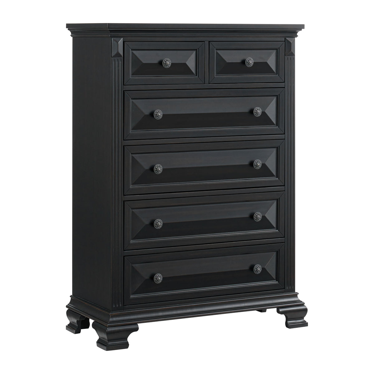 Bridgestone 6-Drawer Chest in Black by Elements International, view 2