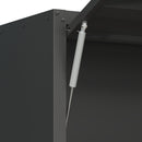 Heavy Duty, Metal Wall Mounted Tool Storage Cabinet Steel Metal Garage Storage Cabinet - Black / Gray