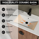 Modern Bathroom Vanity With Top Sink, Engineered Wood Storage Cabinet