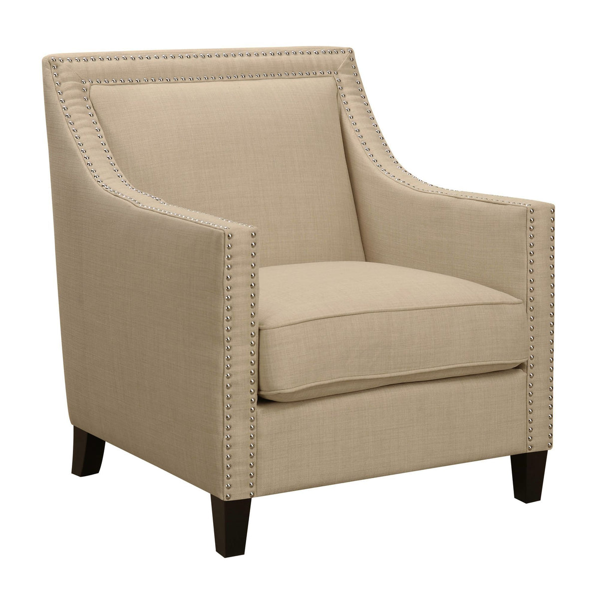 Erica Accent Chair in Beige by Elements International, view 2