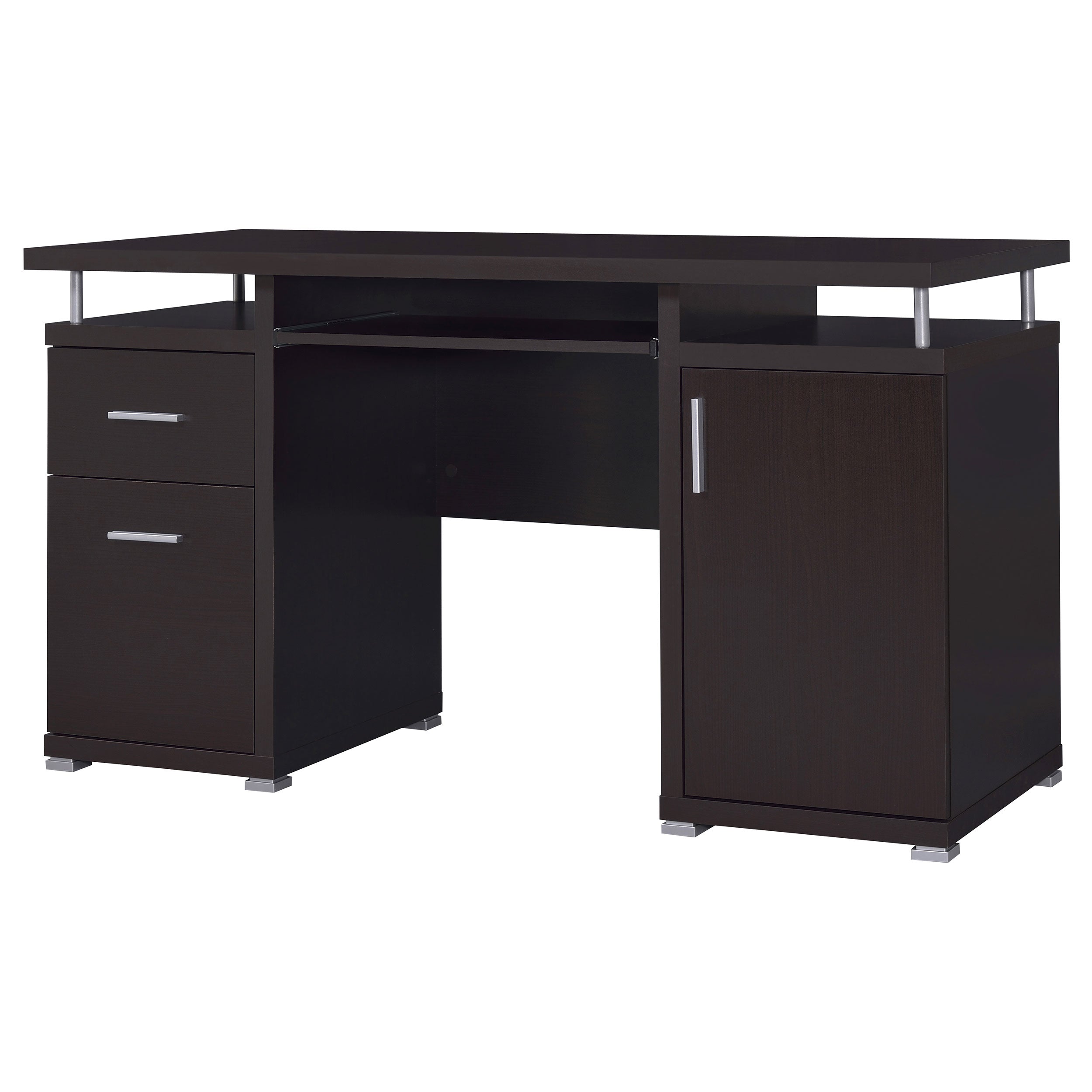Tracy 55-inch 2-drawer Office Computer Desk Cappuccino — view 5