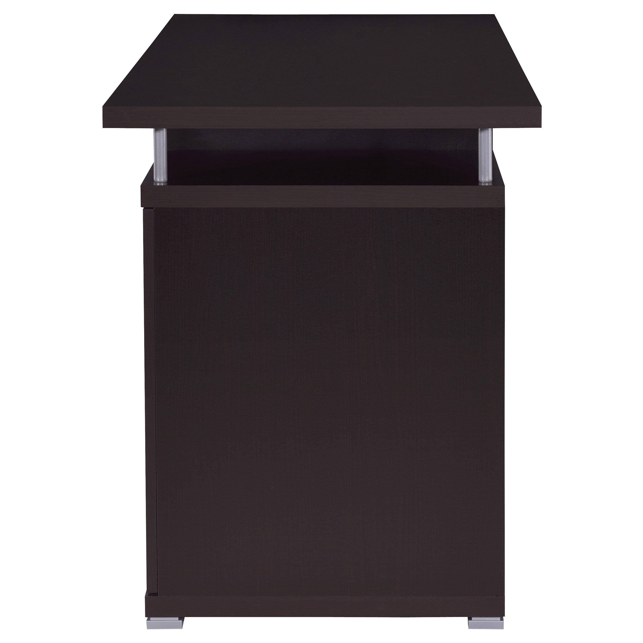 Tracy 55-inch 2-drawer Office Computer Desk Cappuccino — view 6