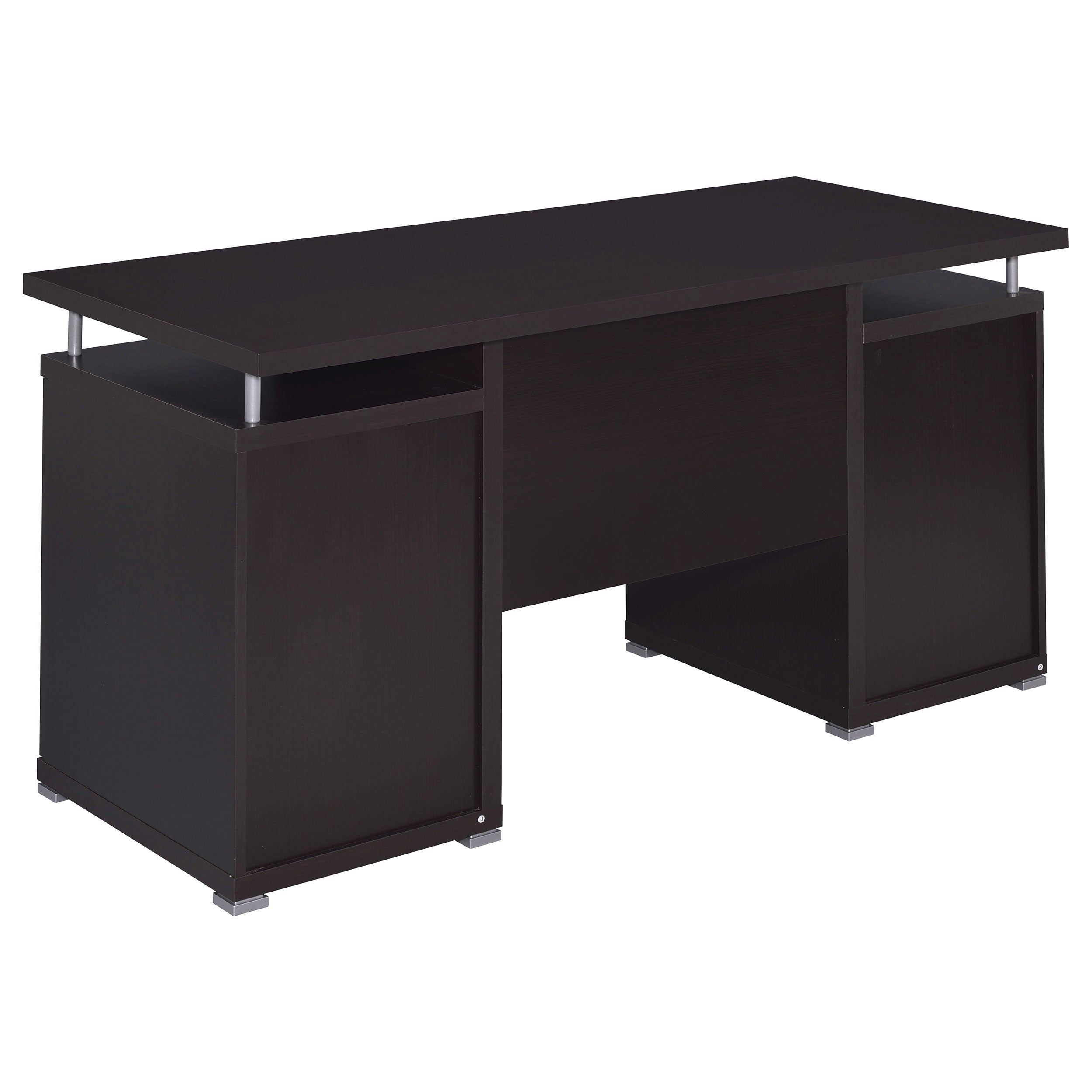 Tracy 55-inch 2-drawer Office Computer Desk Cappuccino — view 7