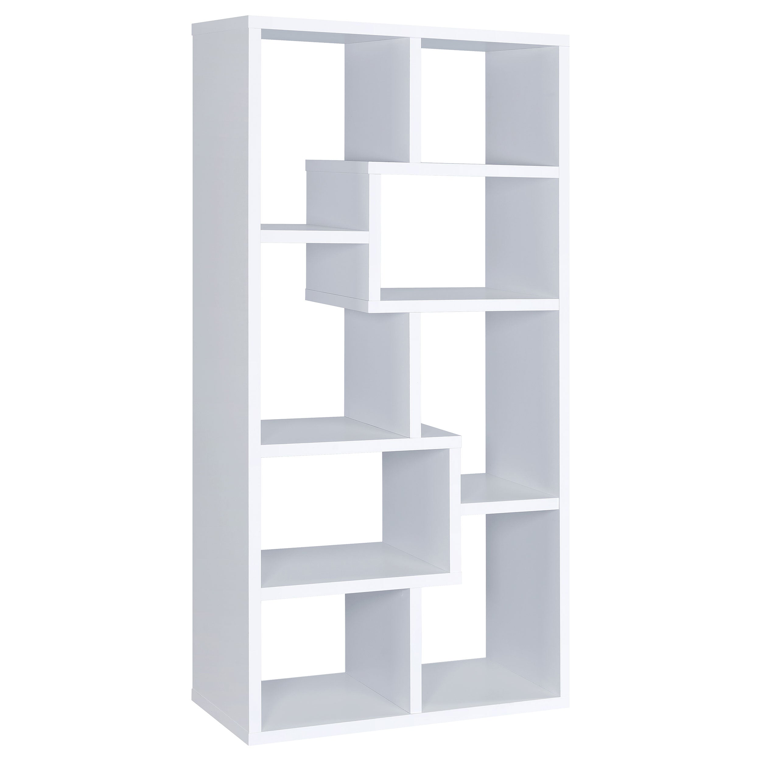 Theo 71-inch 6-shelf Bookshelf White — view 5