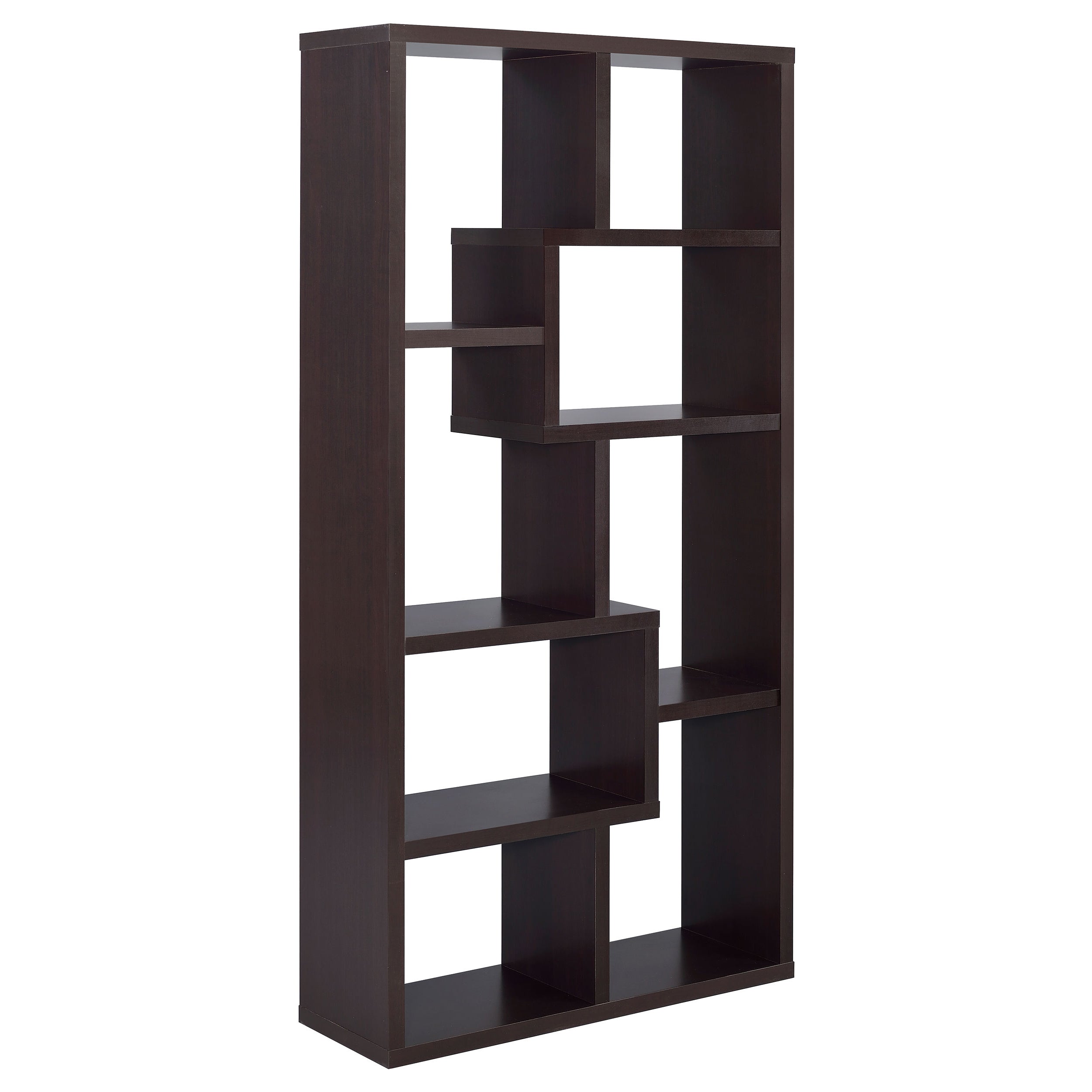 Theo 71-inch 6-shelf Bookshelf Cappuccino — view 6