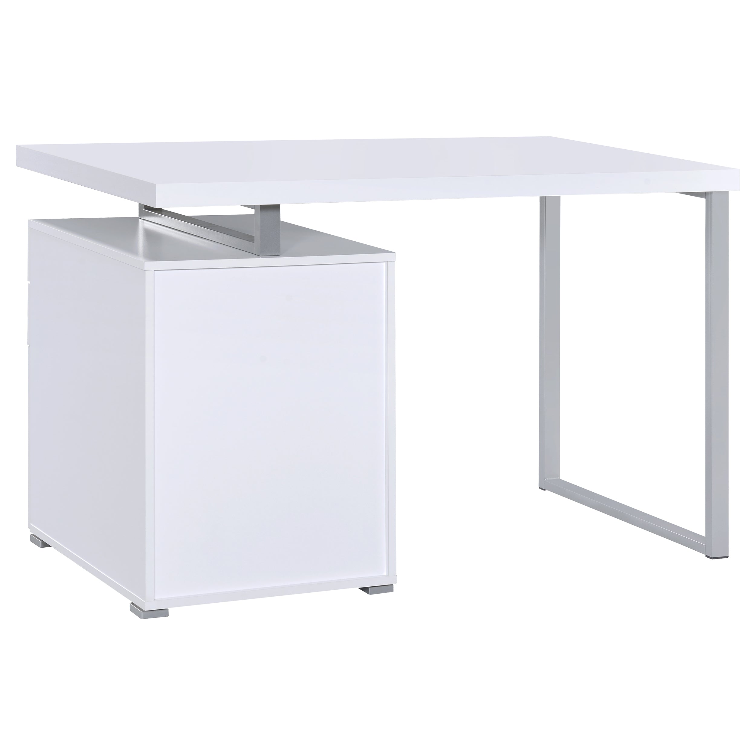 Brennan 47-inch 3-drawer Office Computer Desk White — view 7