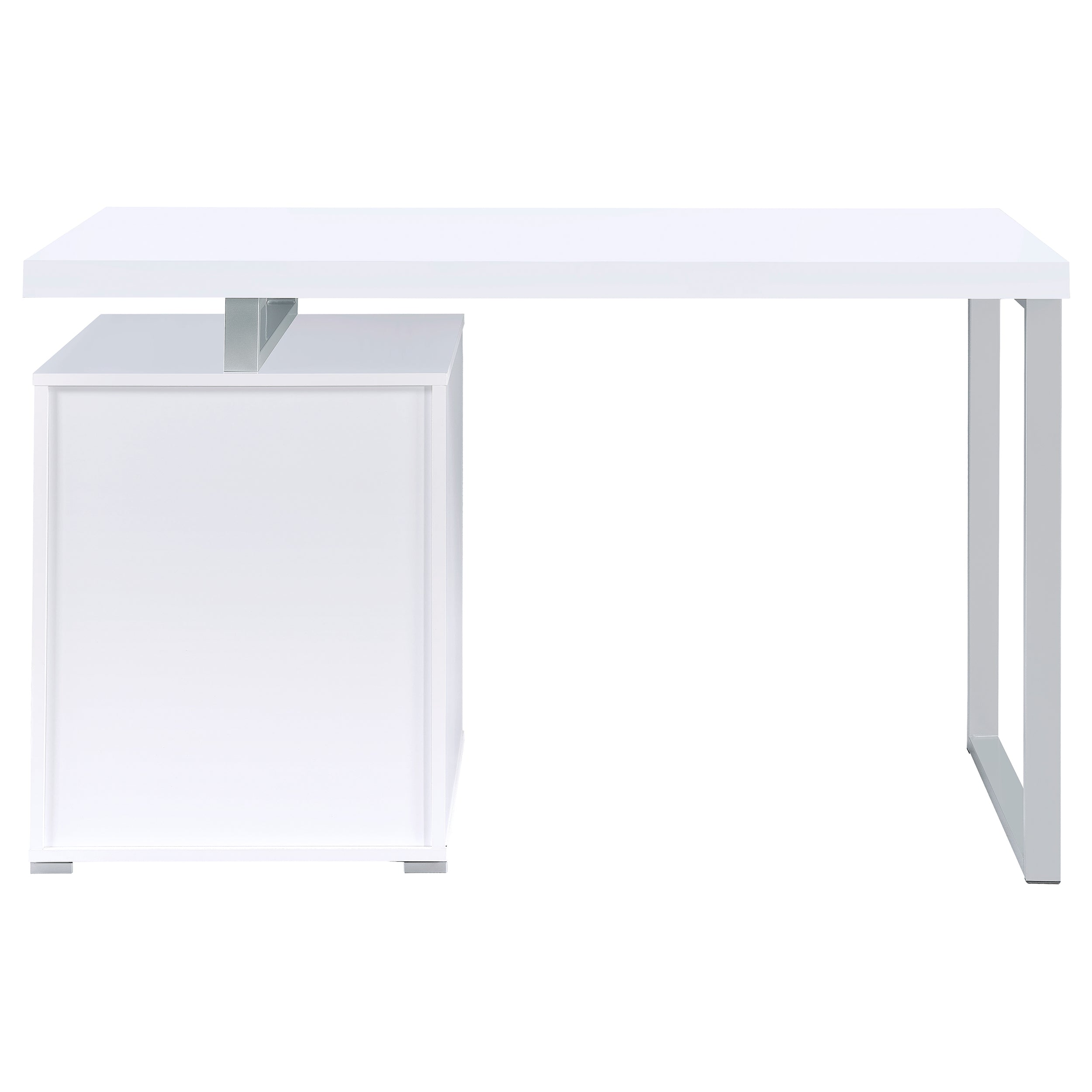 Brennan 47-inch 3-drawer Office Computer Desk White — view 8