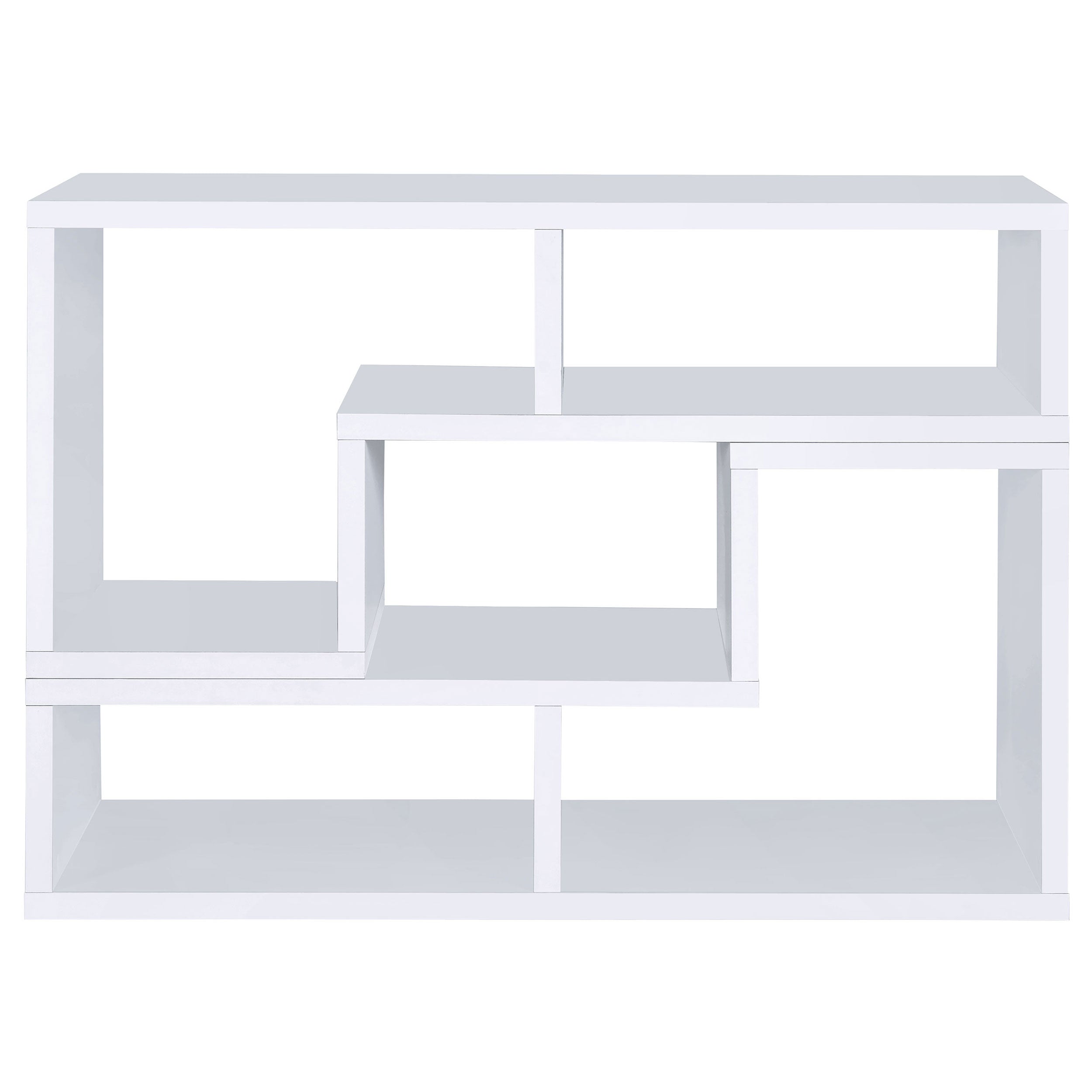 Velma Multipurpose TV Stand and Bookshelf White — view 7