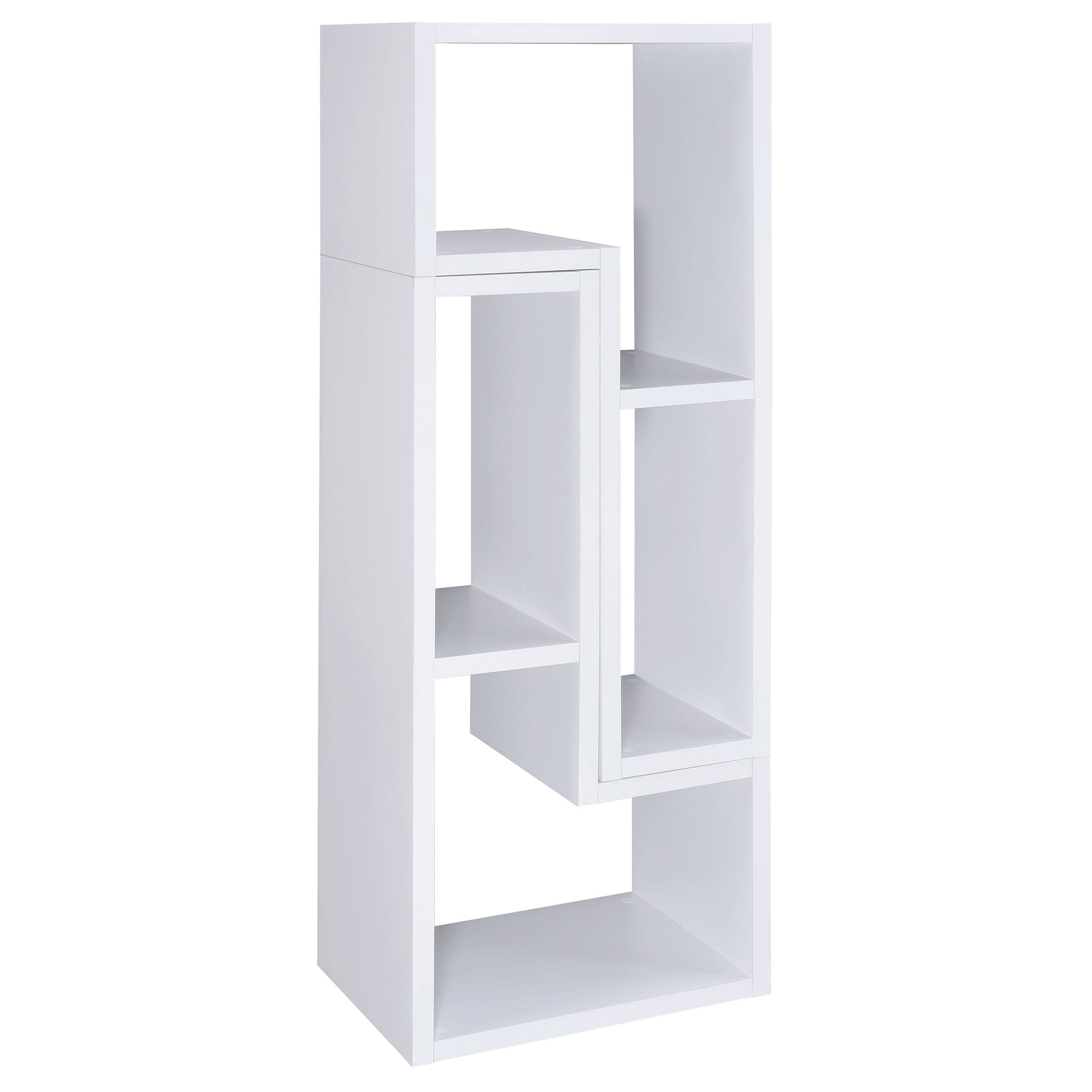 Velma Multipurpose TV Stand and Bookshelf White — view 8