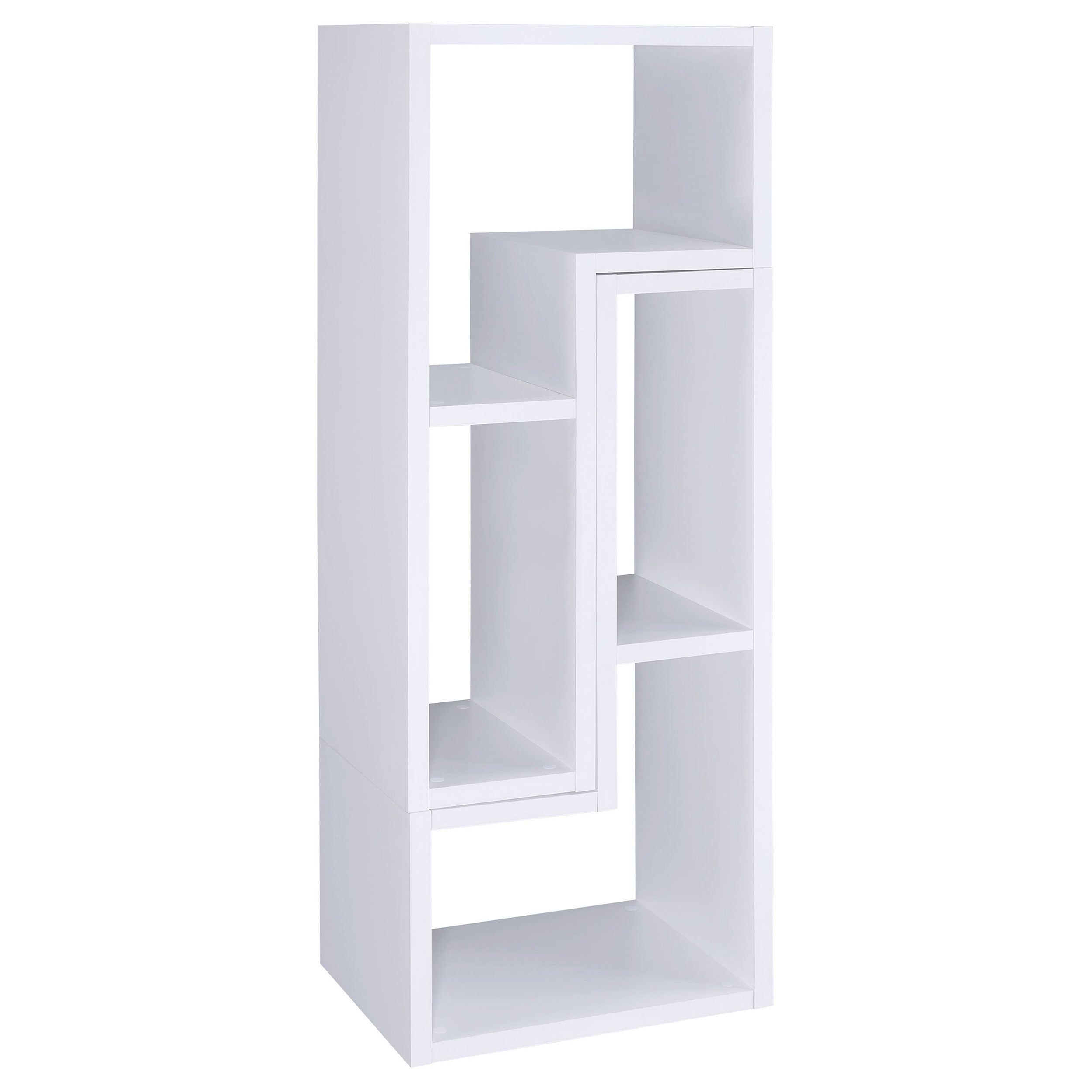 Velma Multipurpose TV Stand and Bookshelf White — view 9