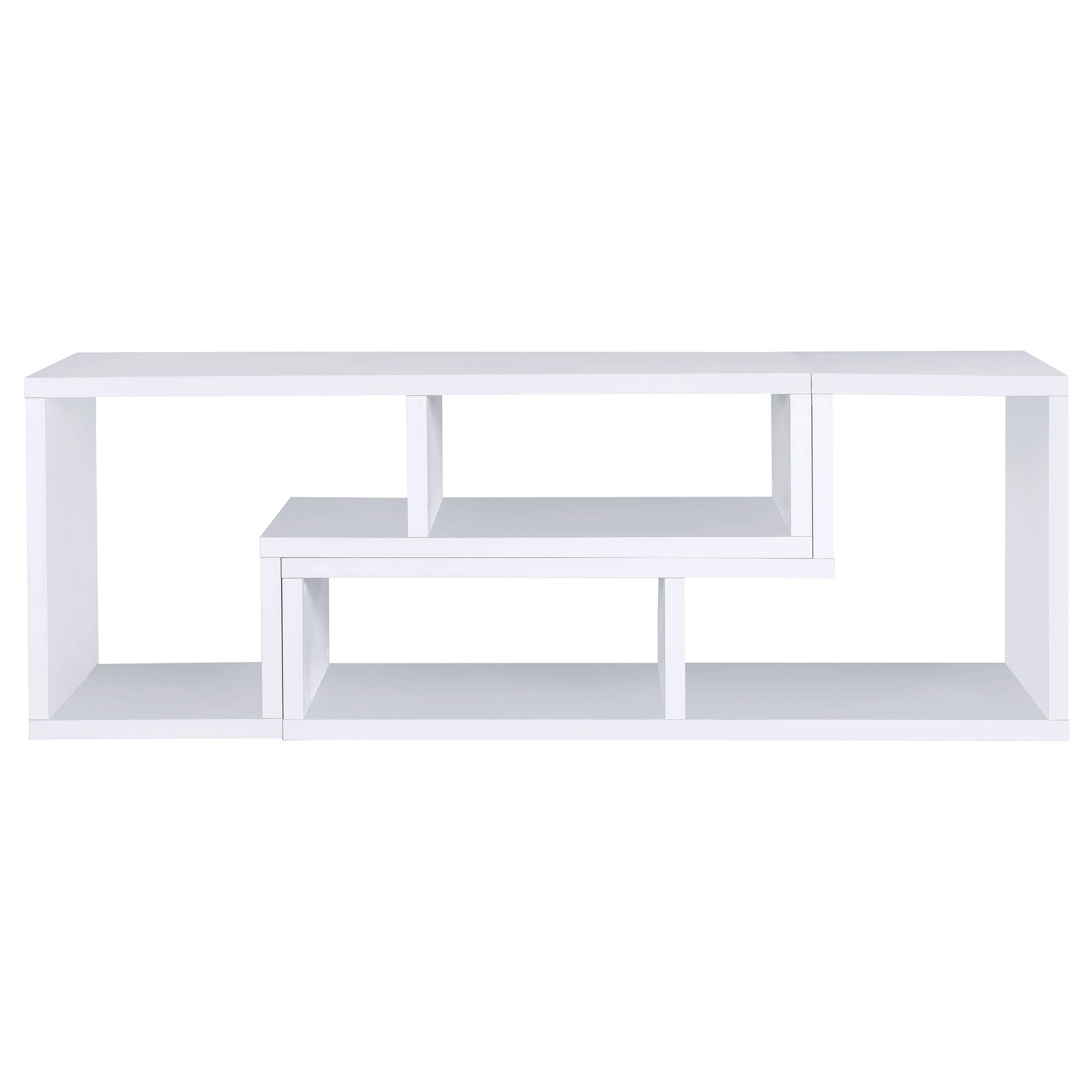 Velma Multipurpose TV Stand and Bookshelf White — view 15