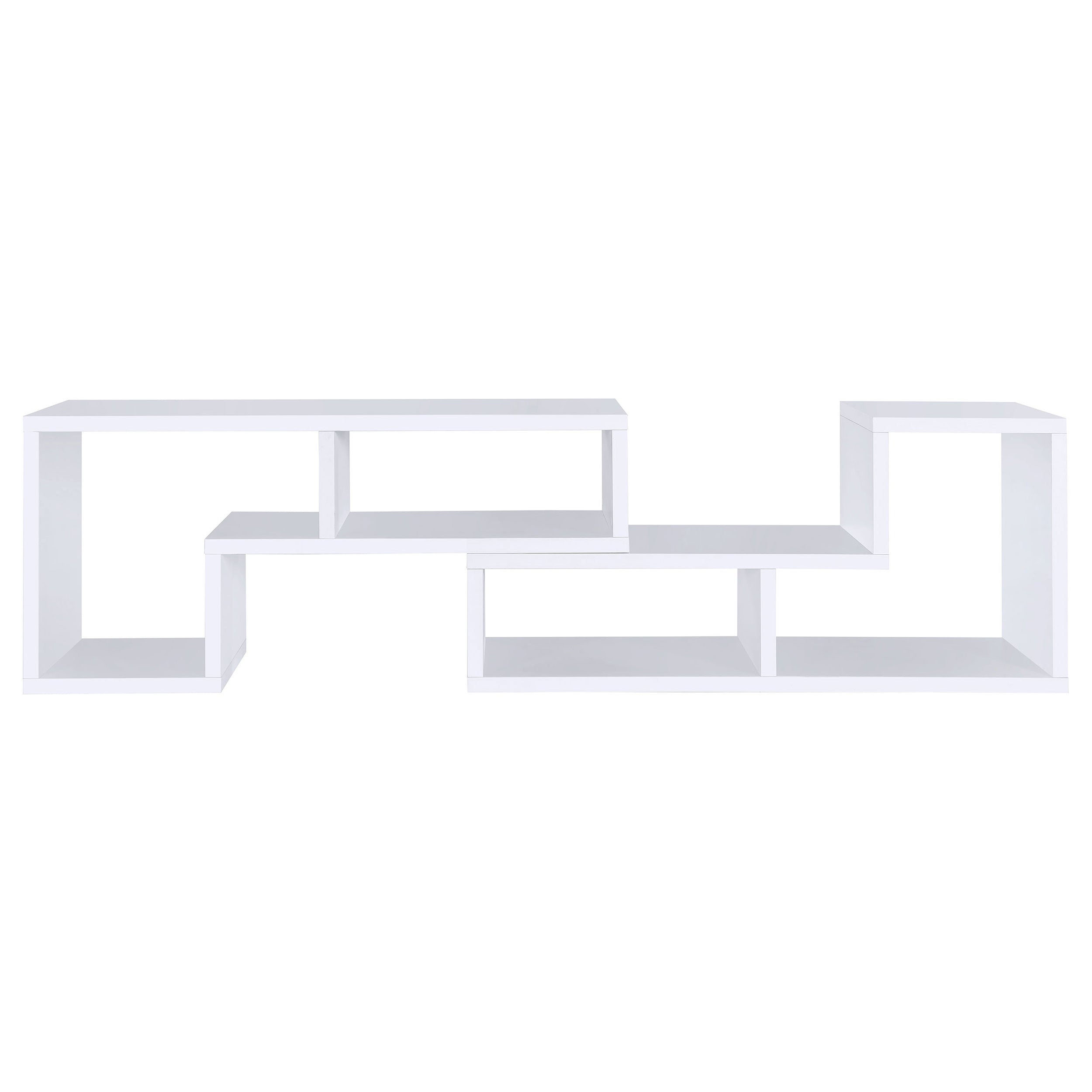 Velma Multipurpose TV Stand and Bookshelf White — view 16