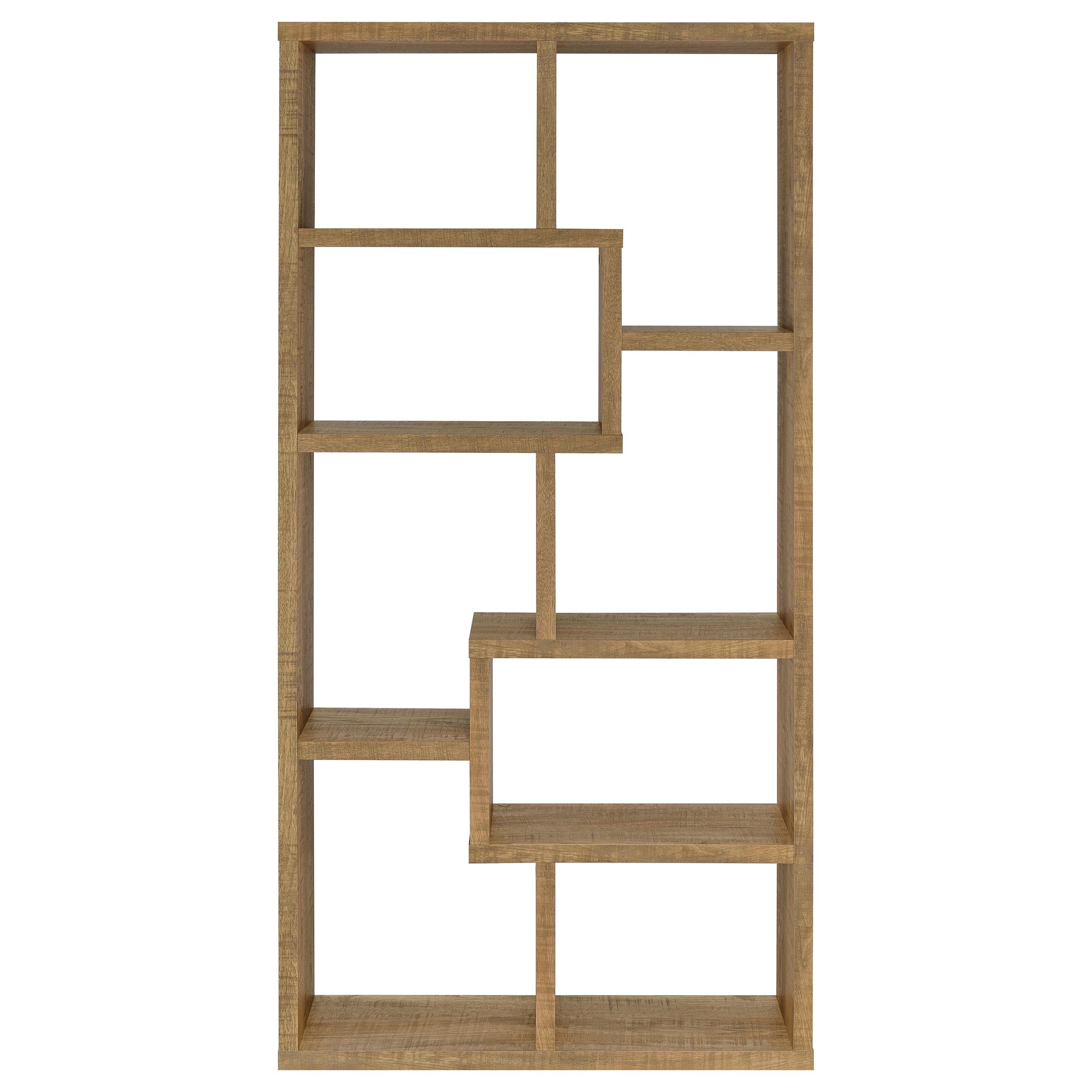 Theo 71-inch 6-shelf Bookshelf Mango — view 3