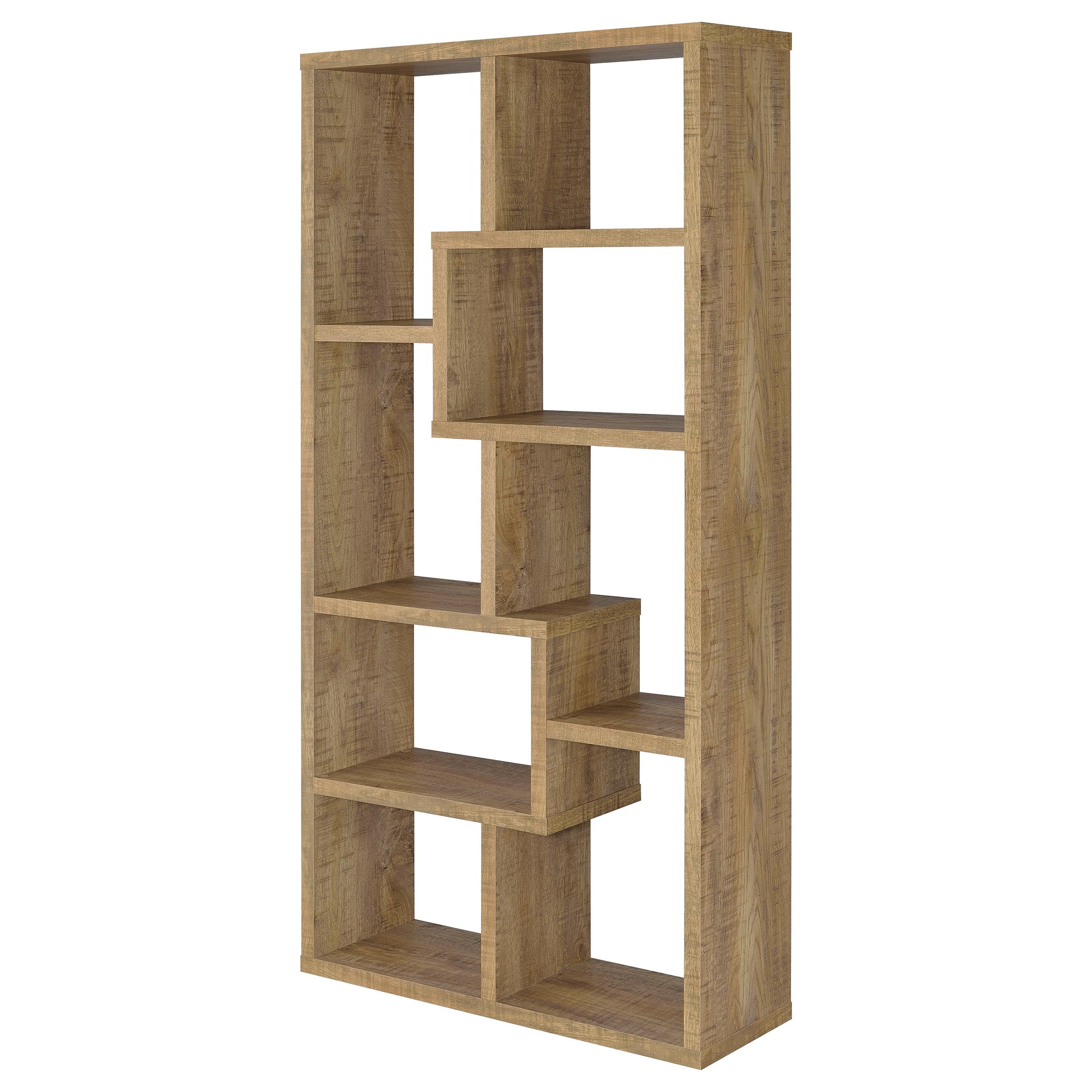 Theo 71-inch 6-shelf Bookshelf Mango — view 4
