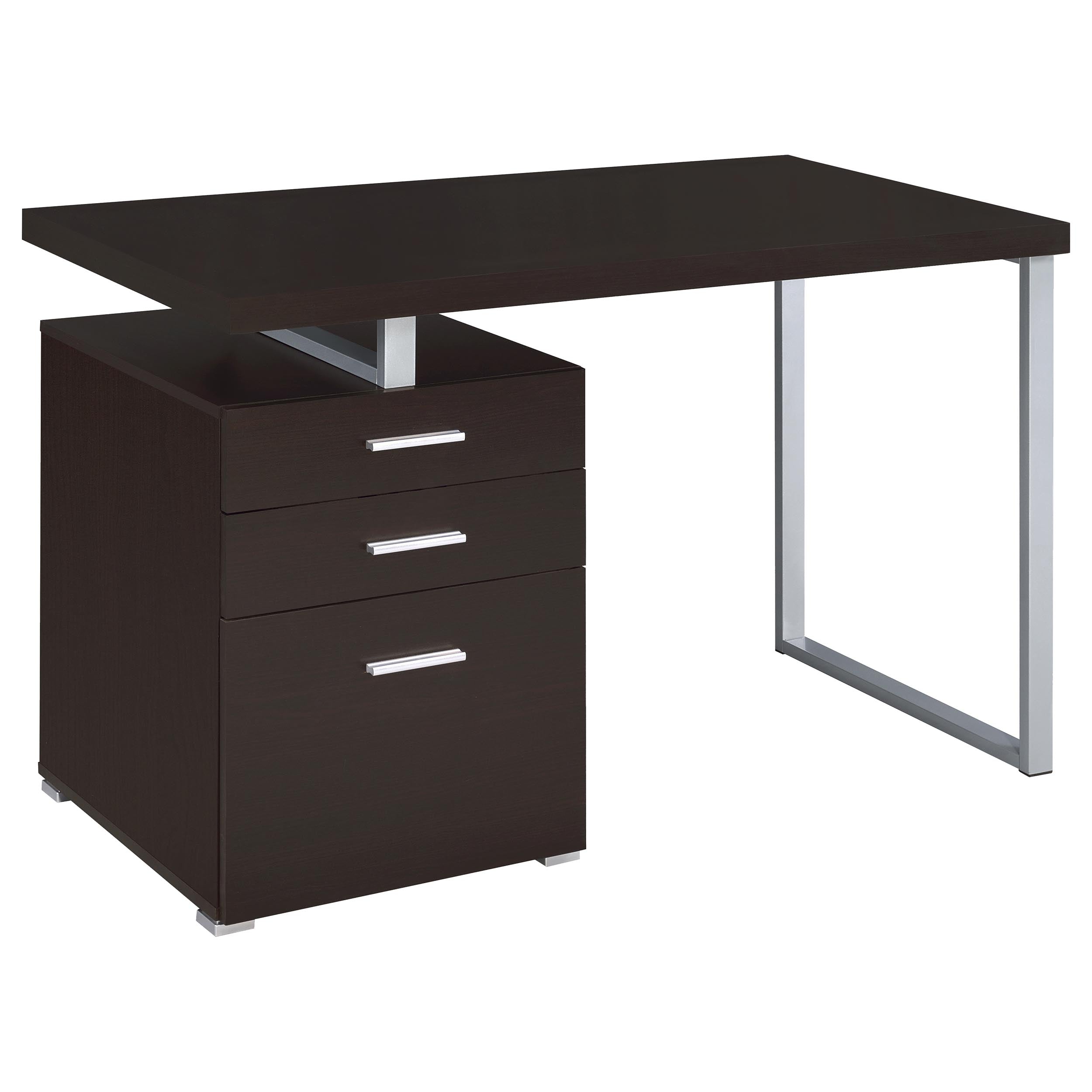 Brennan 47-inch 3-drawer Office Computer Desk Cappuccino — view 1