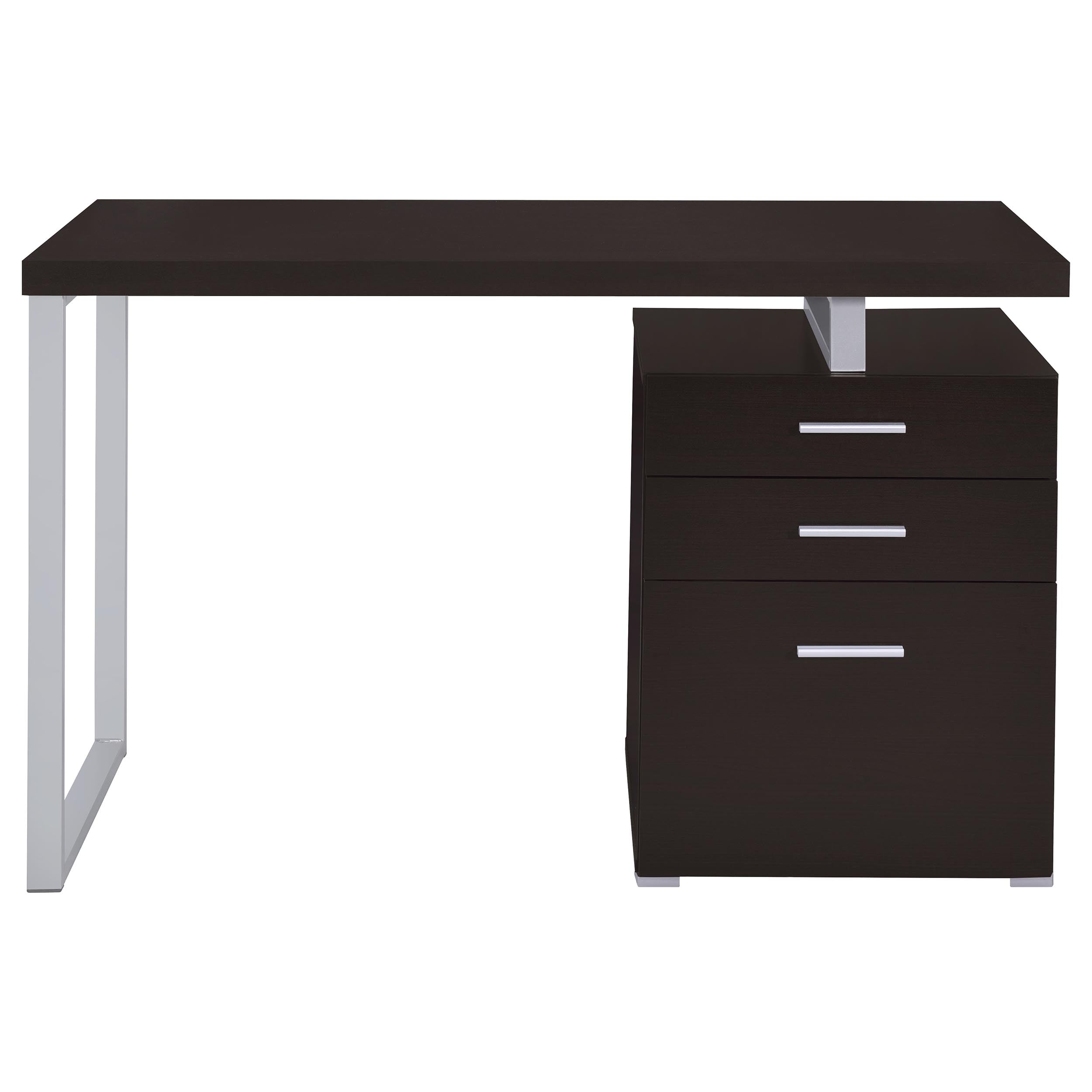 Brennan 47-inch 3-drawer Office Computer Desk Cappuccino — view 5