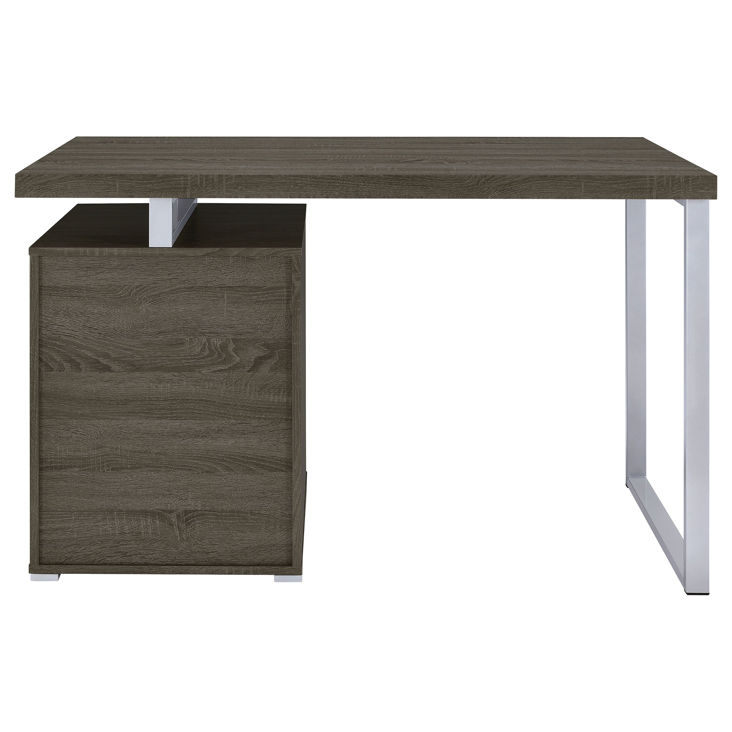 Brennan 47-inch 3-drawer Office Computer Desk Weathered Grey — view 9