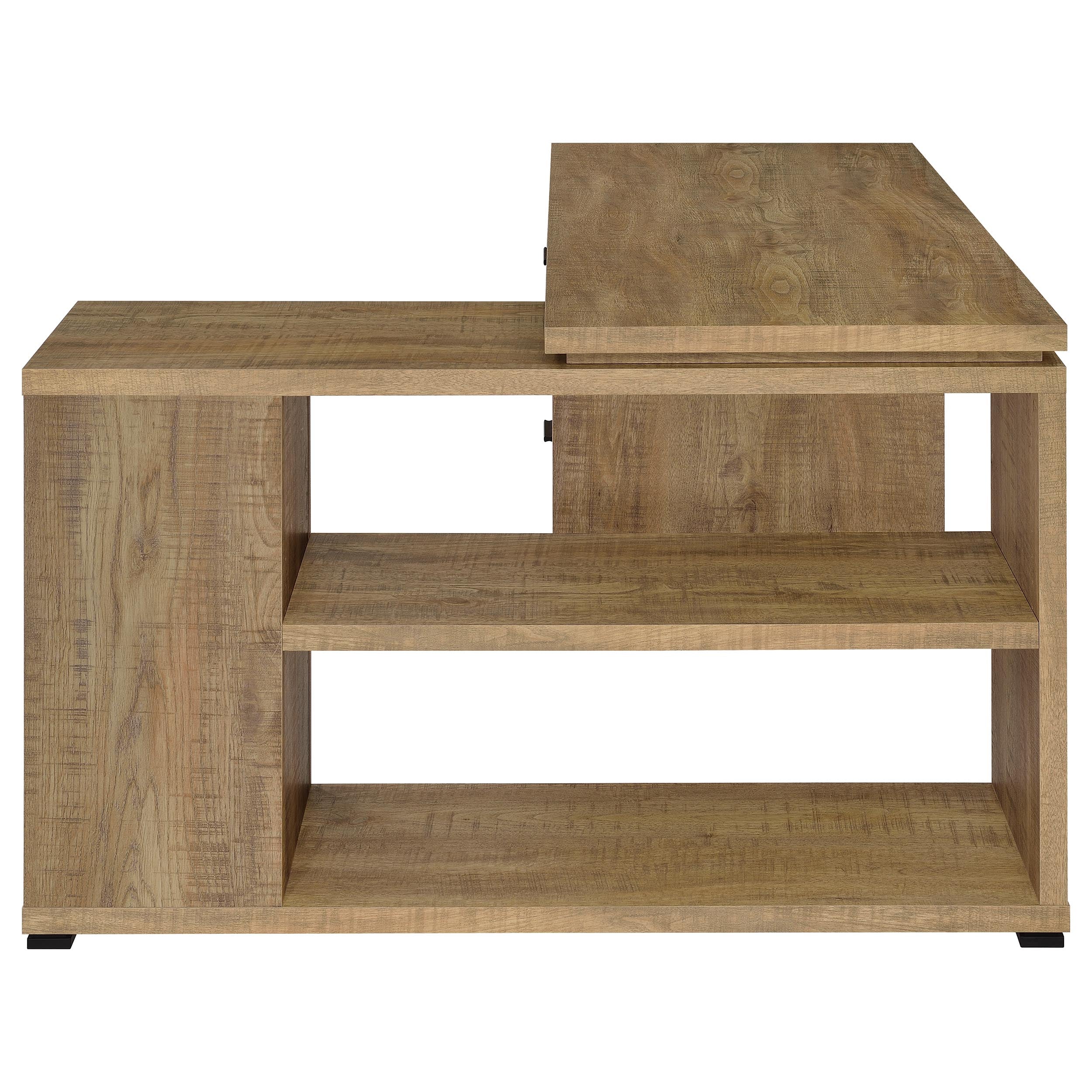 Yvette 60-inch 3-drawer L-Shape Computer Desk Mango — view 8