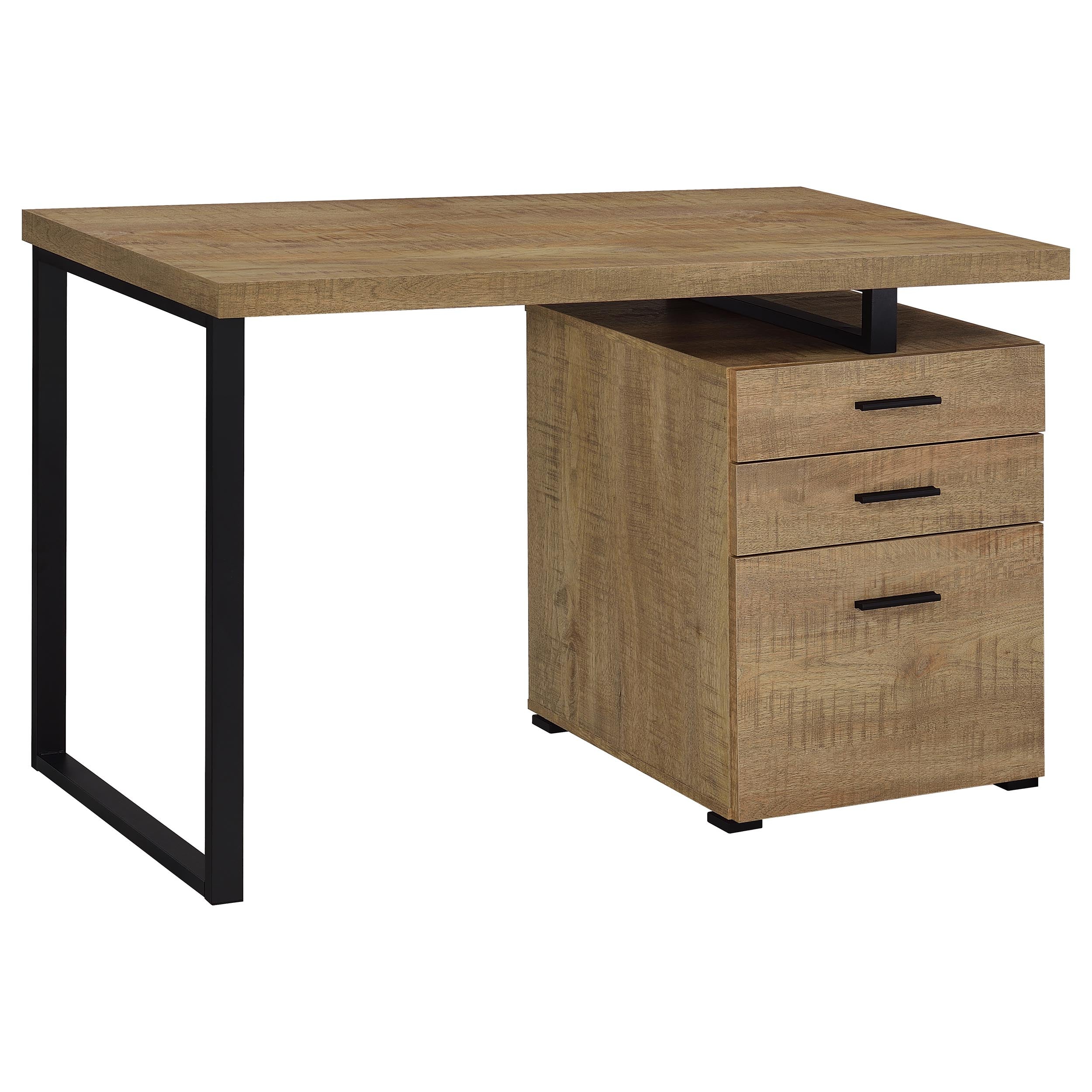 Brennan 47-inch 3-drawer Office Computer Desk Mango — view 1