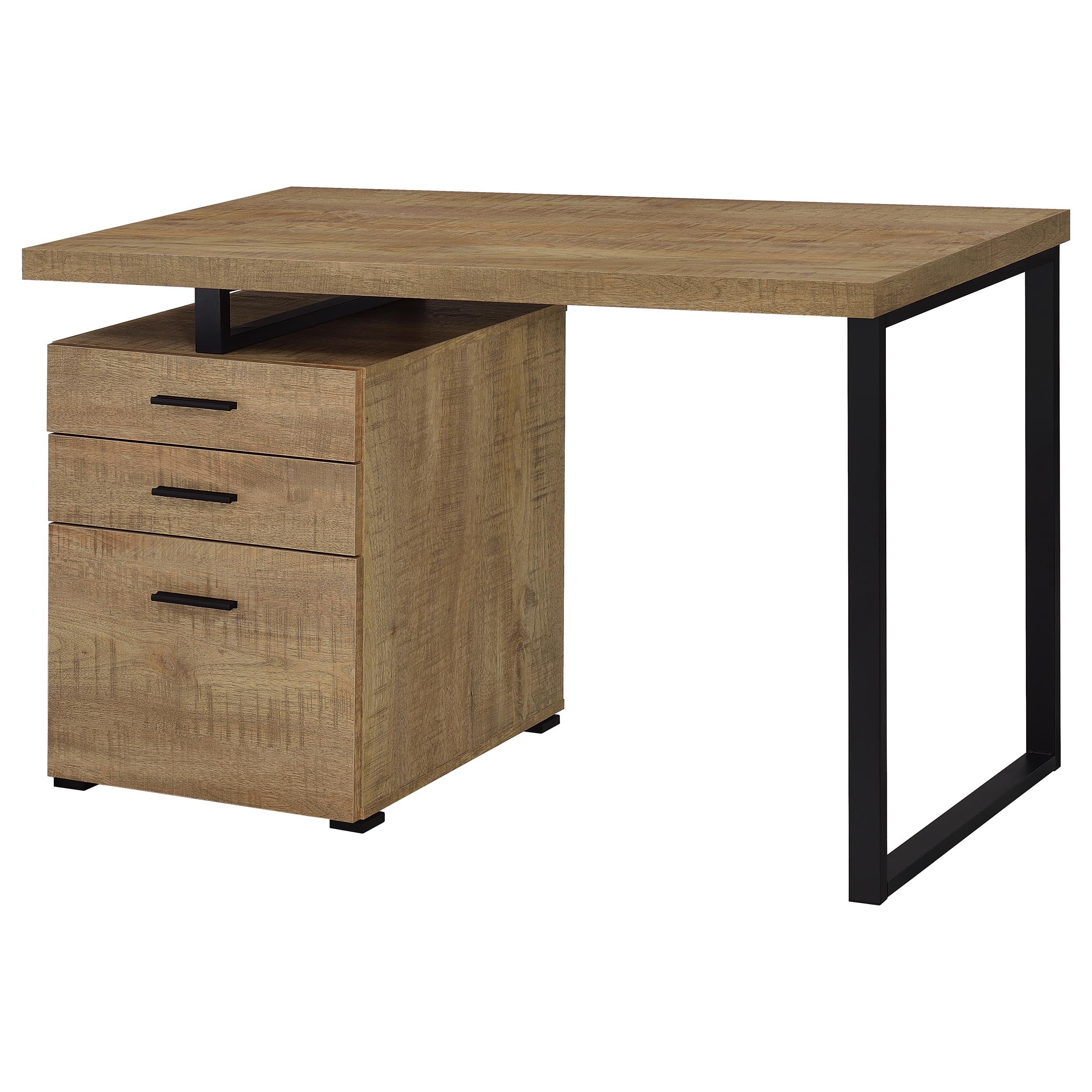 Brennan 47-inch 3-drawer Office Computer Desk Mango — view 5