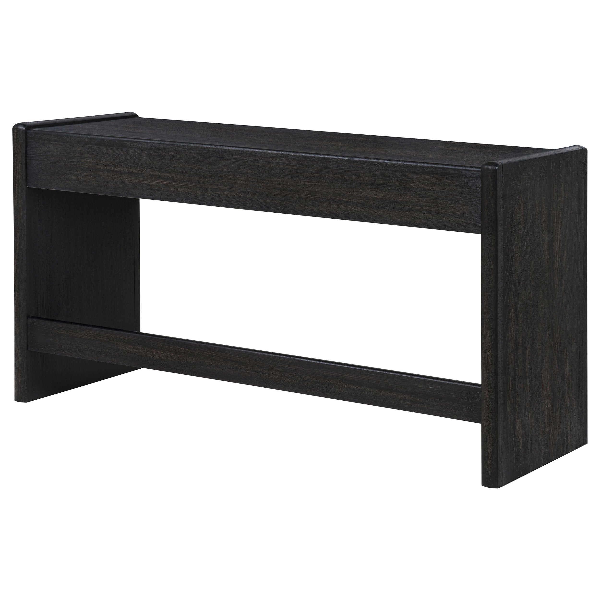 Leandro 2-drawer Home Office Writing Desk Burnished Black — view 10