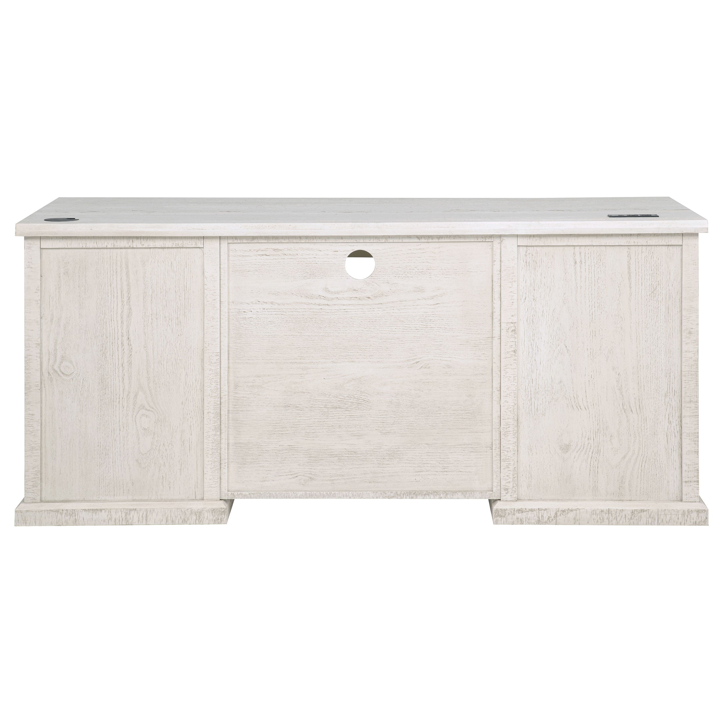 Altidore 68-inch 7-drawer Executive Home Office Desk Distressed White — view 7