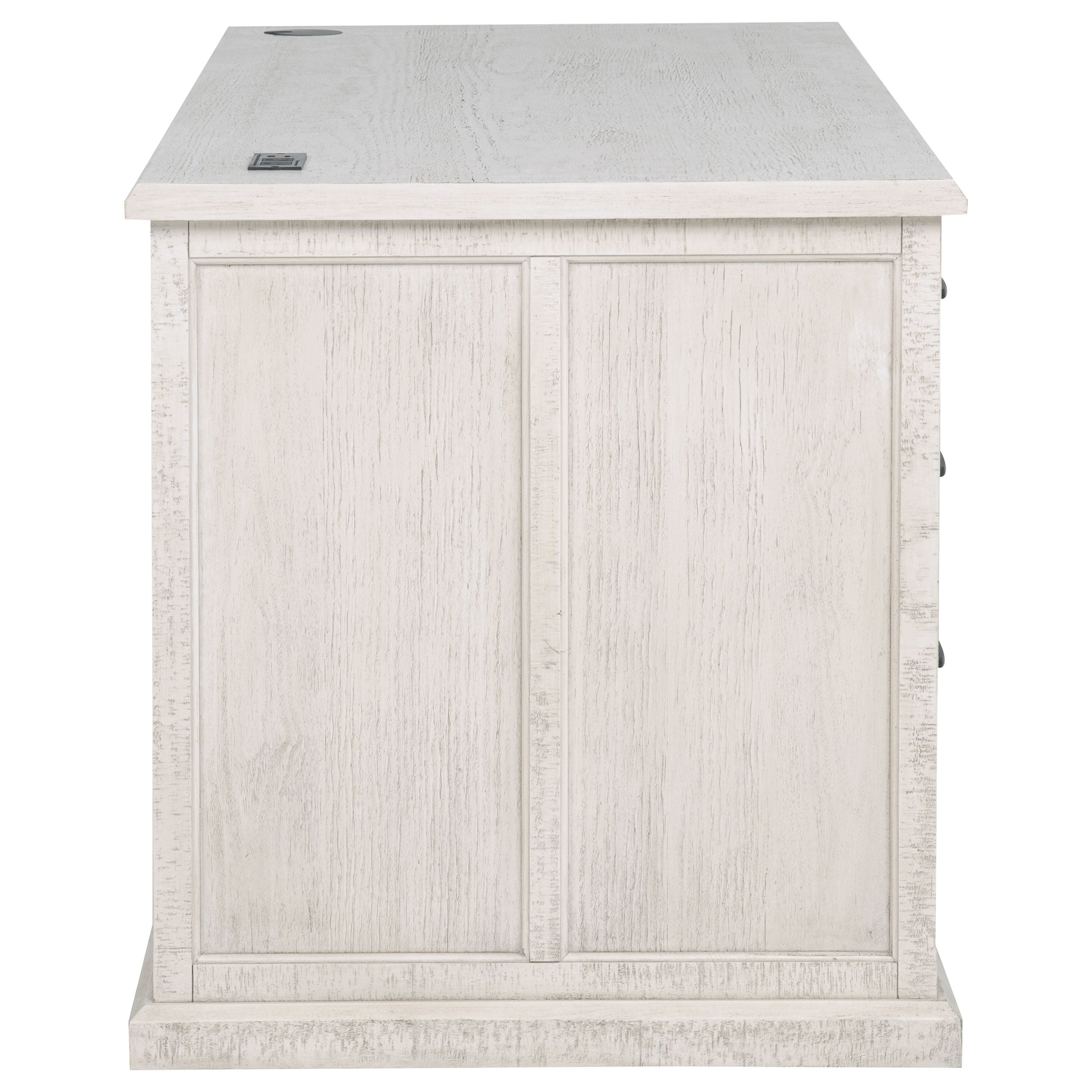 Altidore 68-inch 7-drawer Executive Home Office Desk Distressed White — view 8