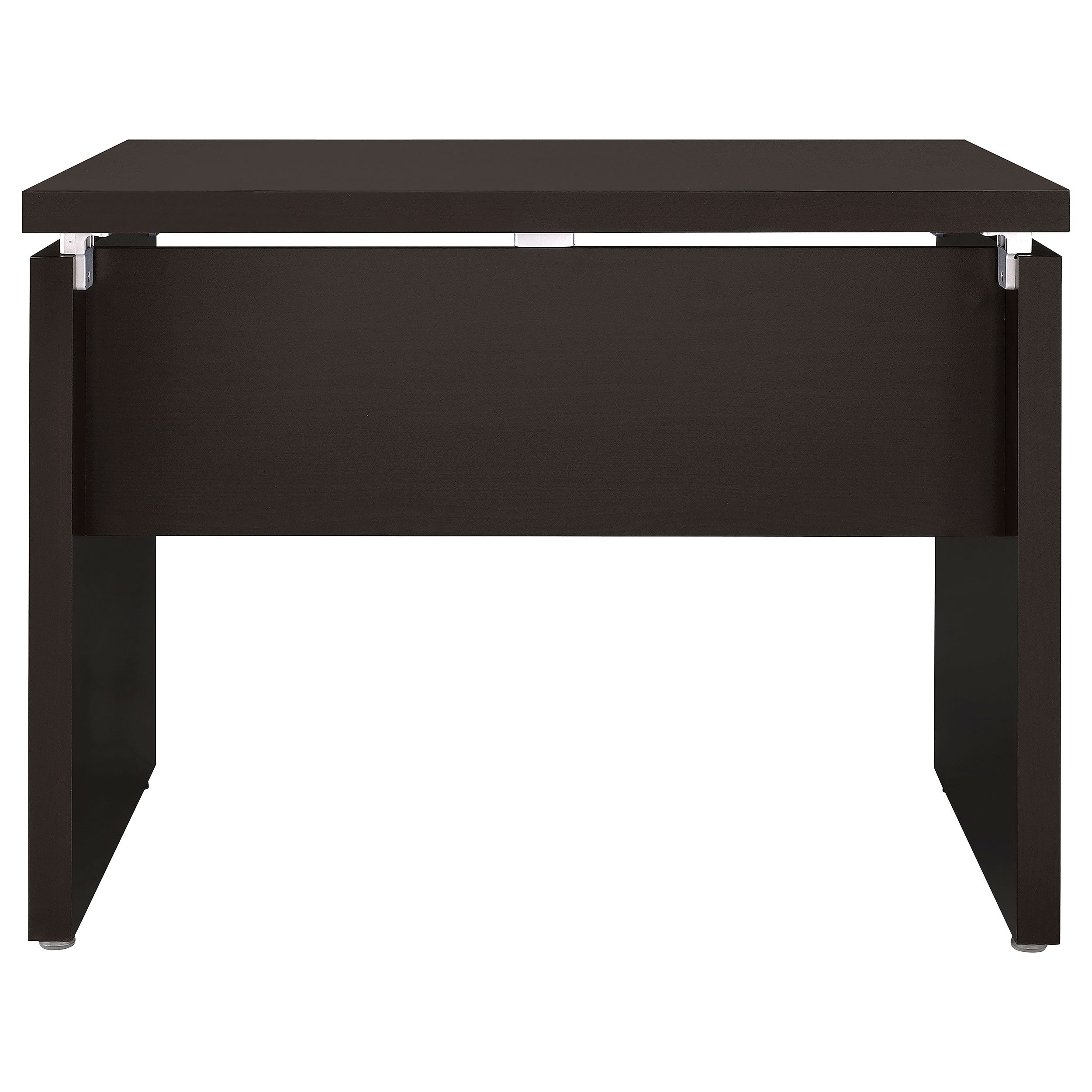 Skylar L-Shape Desk with Mobile File Cabinet Cappuccino — view 6