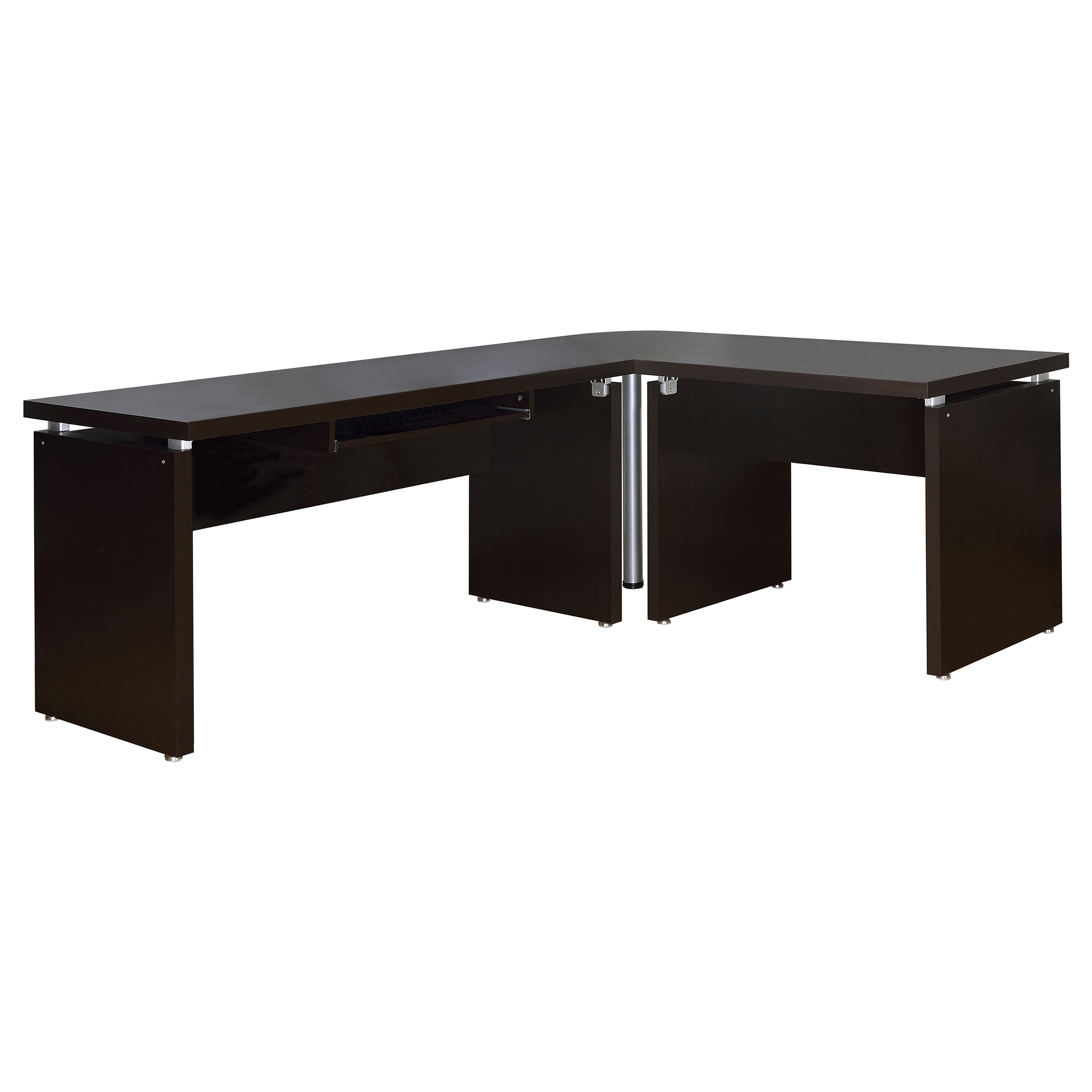Skylar 83-inch L-Shaped Office Computer Desk Cappuccino — view 1